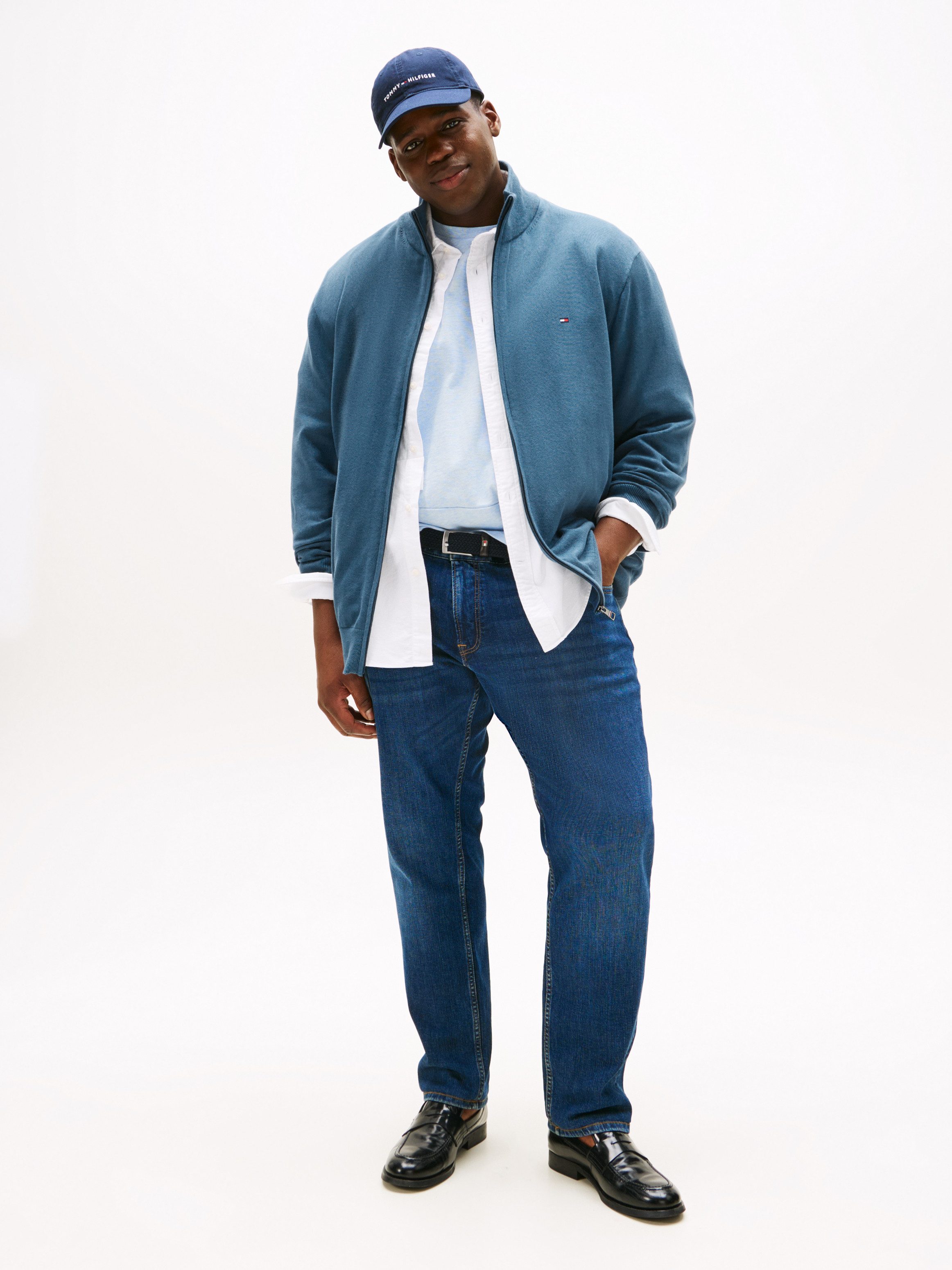 Tommy Hilfiger Big & Tall Strickjacke BT-ESSENTIAL COTTON ZIP THRU-B Großen günstig online kaufen