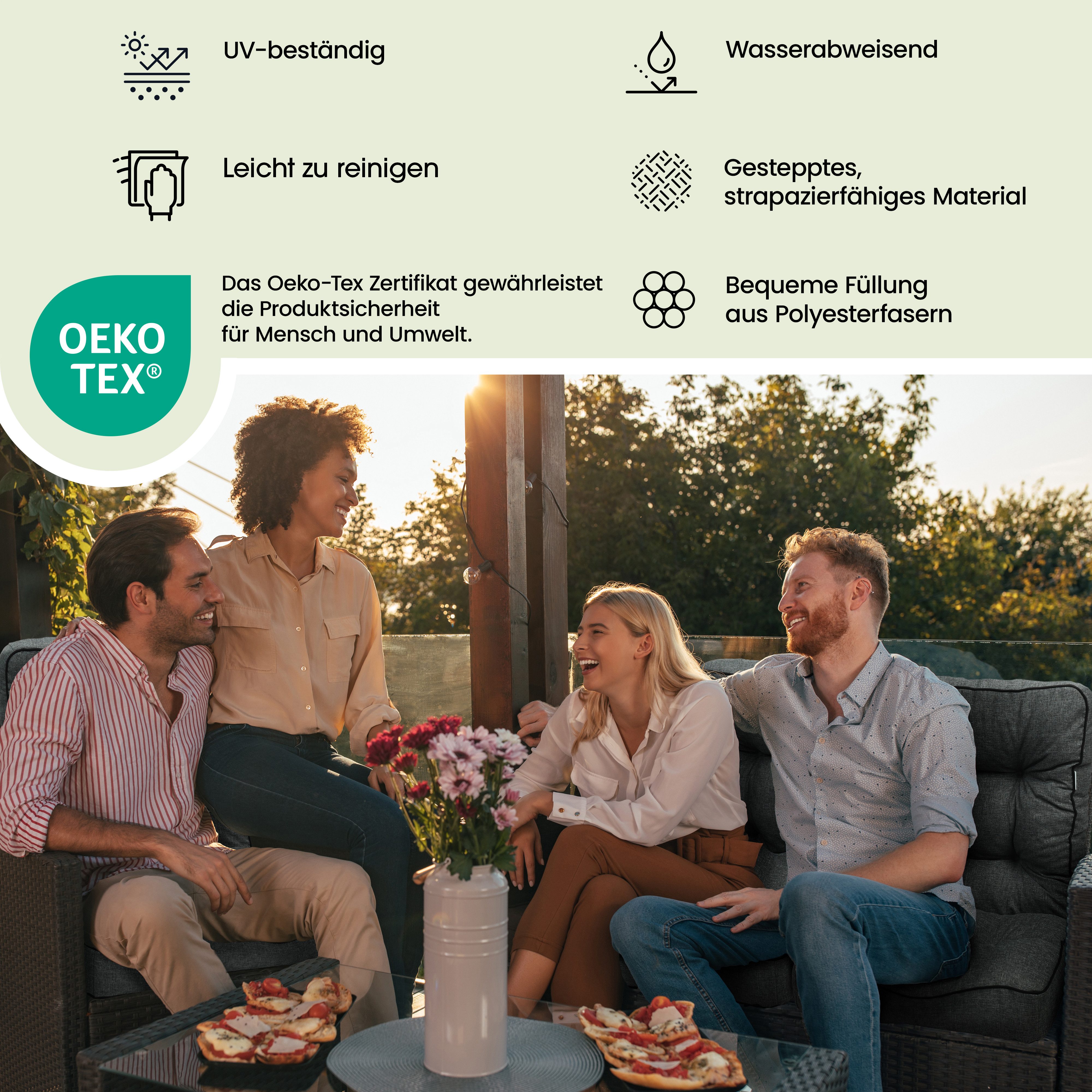 Bjird Bankauflage Venus 50 cm, 60 cm, 100 cm, 120 cm, 150 cm, 180 cm, (1 St günstig online kaufen