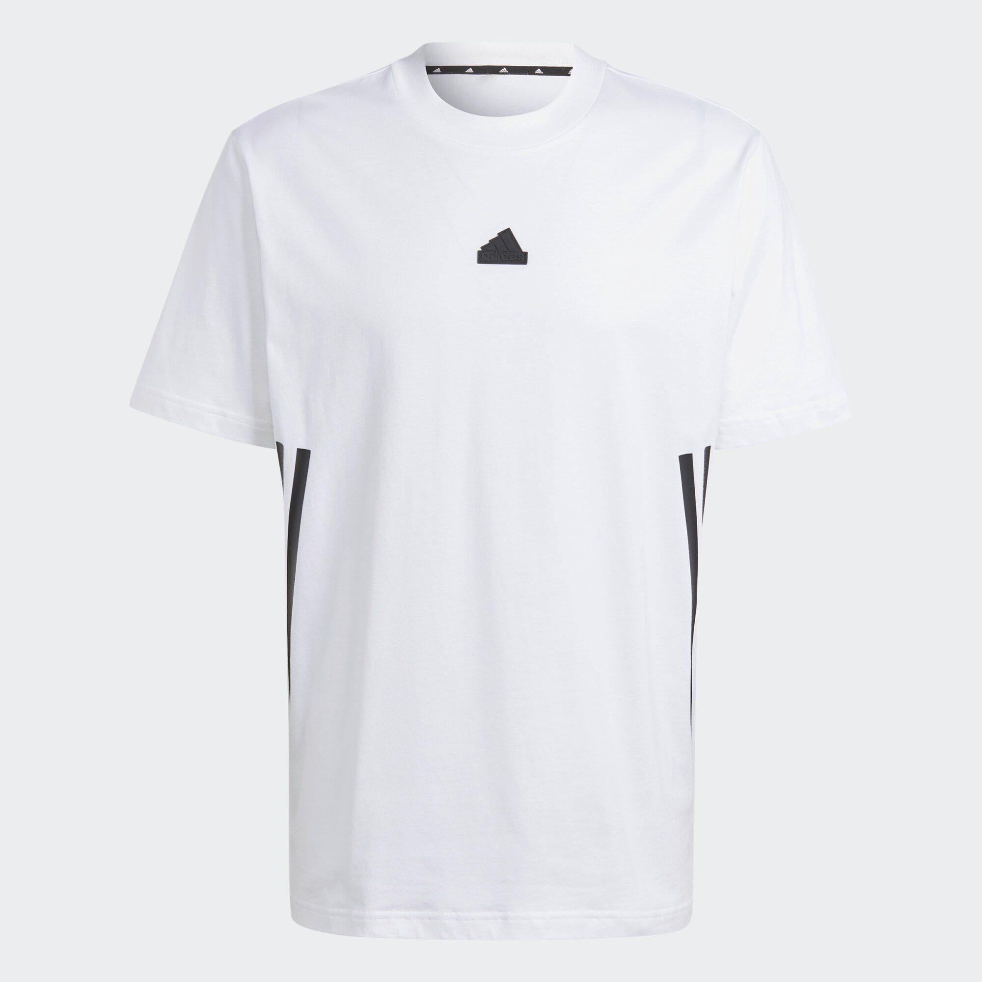 adidas Sportswear T-Shirt White Black FUTURE T-SHIRT 3-STREIFEN / ICONS