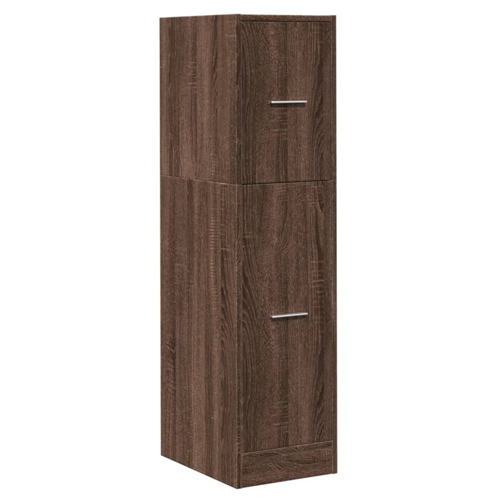 vidaXL Apothekerschrank 30 x 41 x 118 cm Apothekerschrank Braun Eichen-Optik 30x41x118 cm Span