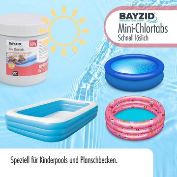 BAYZID Chlorgranulat 500 g BAYZID® Mini - Chlortabs 2,7 g für kleine Pools