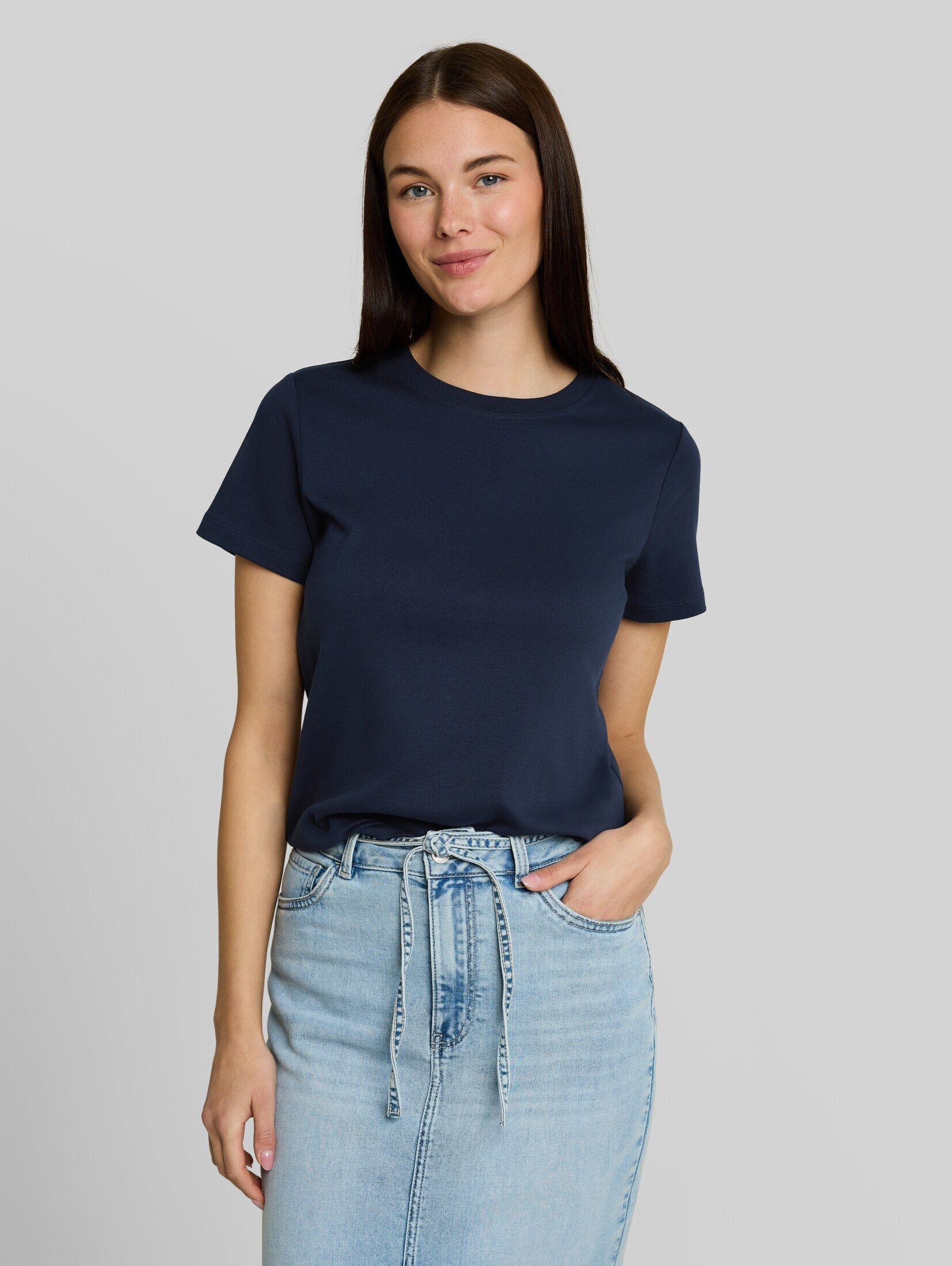 TOM TAILOR T-Shirt T-Shirt (im Einserpack) Basic T-Shirt aus Baumwolle