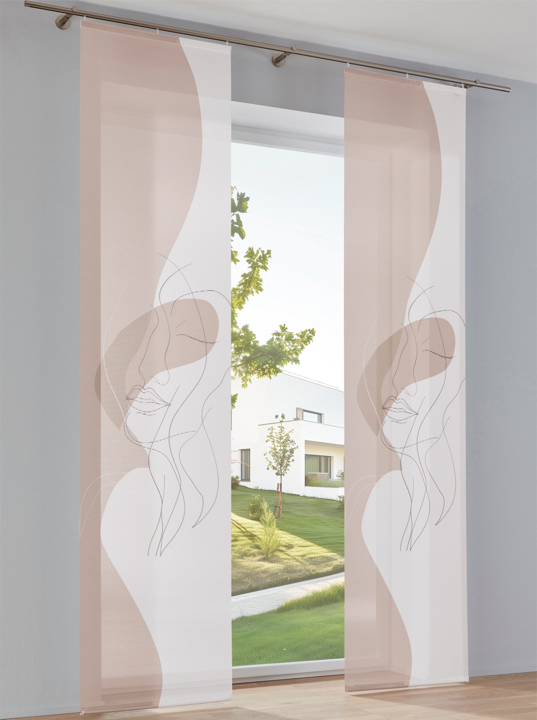 heine Gardine Schiebevorhang, (1 St), halbtransparent, günstig online kaufen