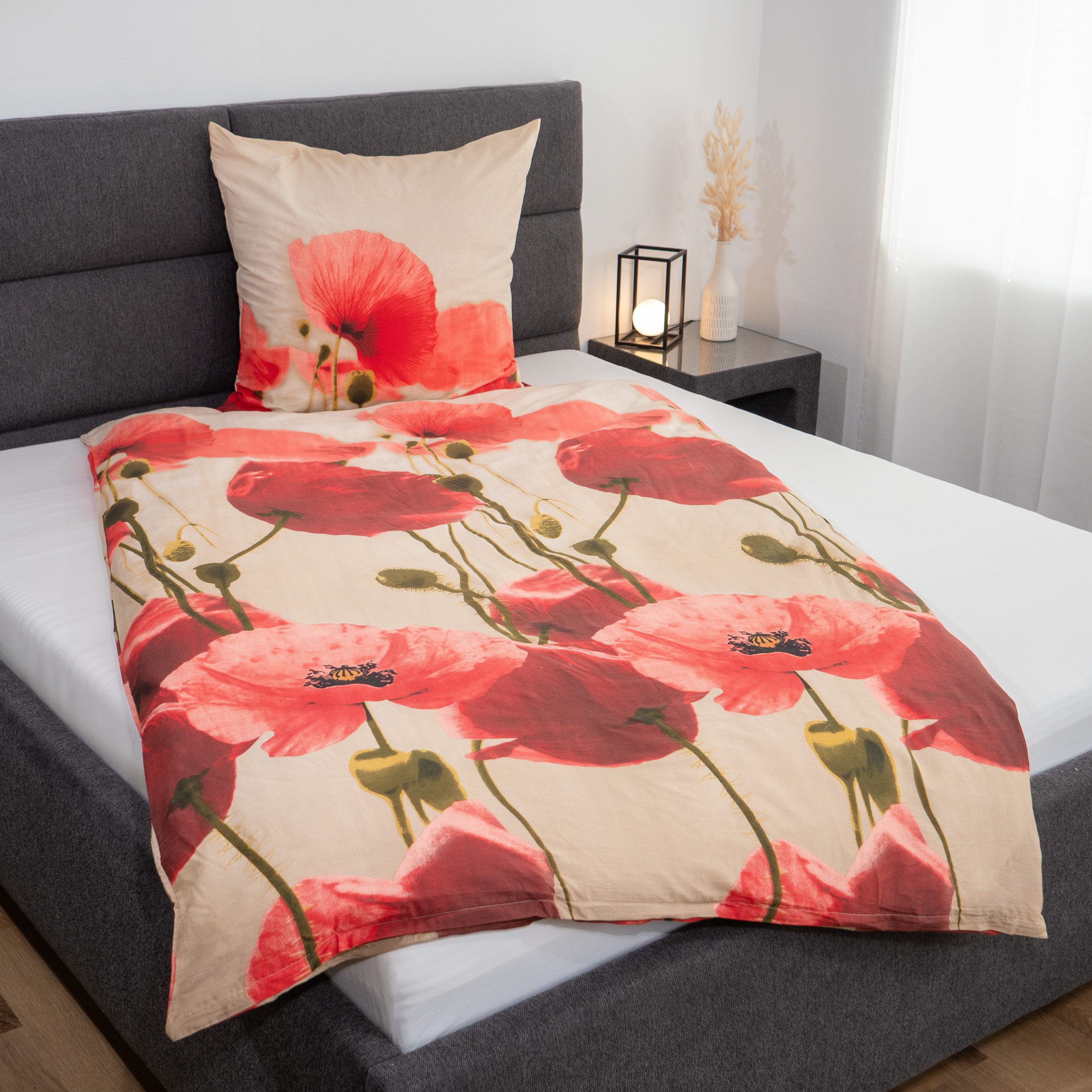 ZO HOME Bettwäsche ZO!Home, Renforcé, 2 teilig, Mohnblumen, rosé günstig online kaufen