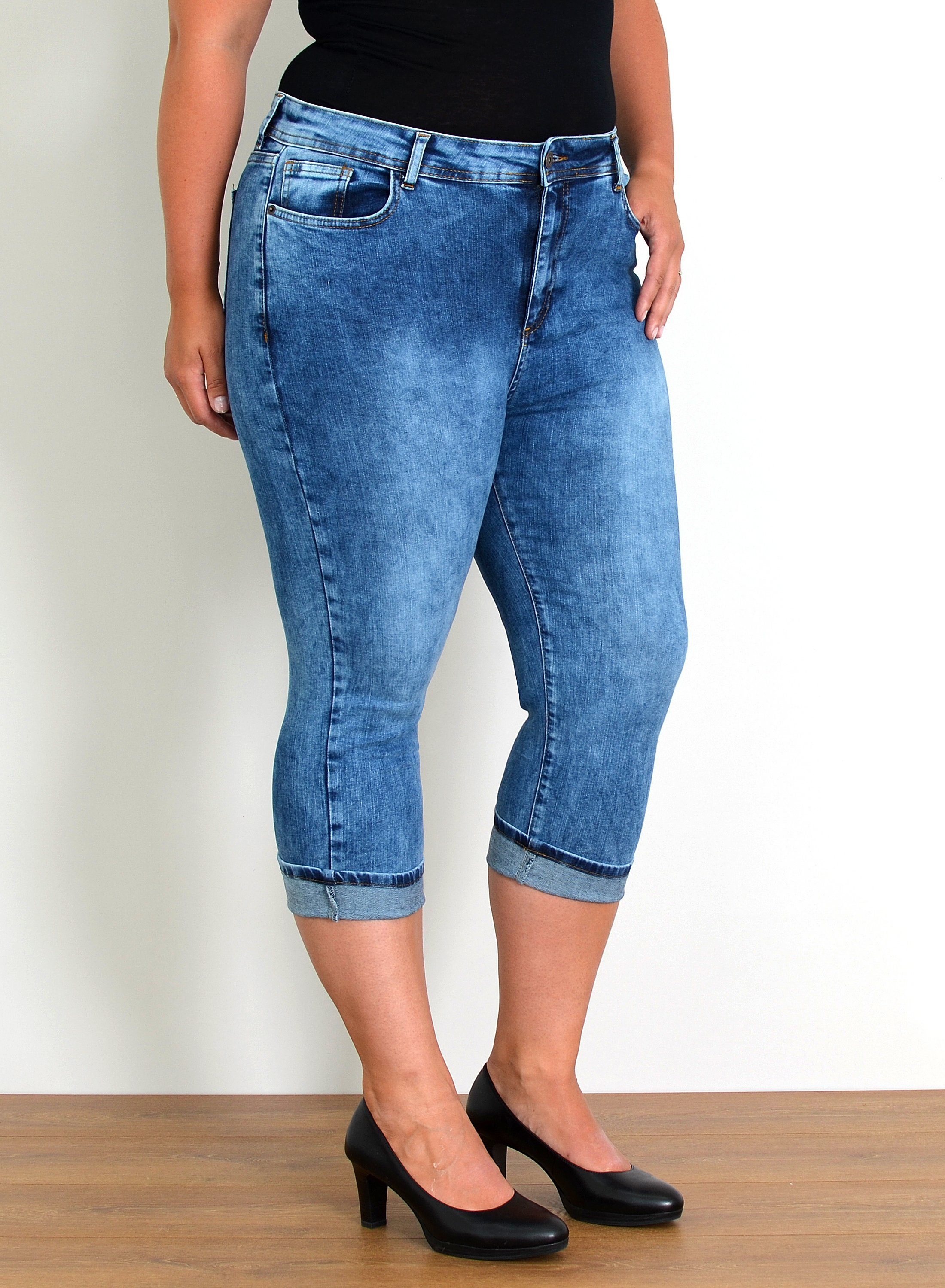 ESRA Caprijeans Capri Jeans Damen High günstig online kaufen