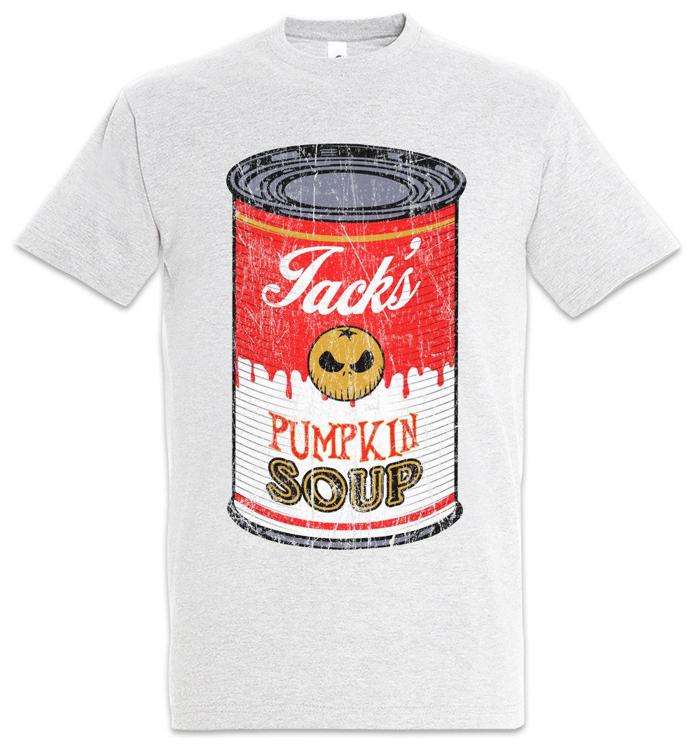 Urban Backwoods Print-Shirt Jack's Pumpkin Soup I Herren T-Shirt Kürbis Nightmare Gesicht (1-tlg) Skellington Laterne Halloween Christmas