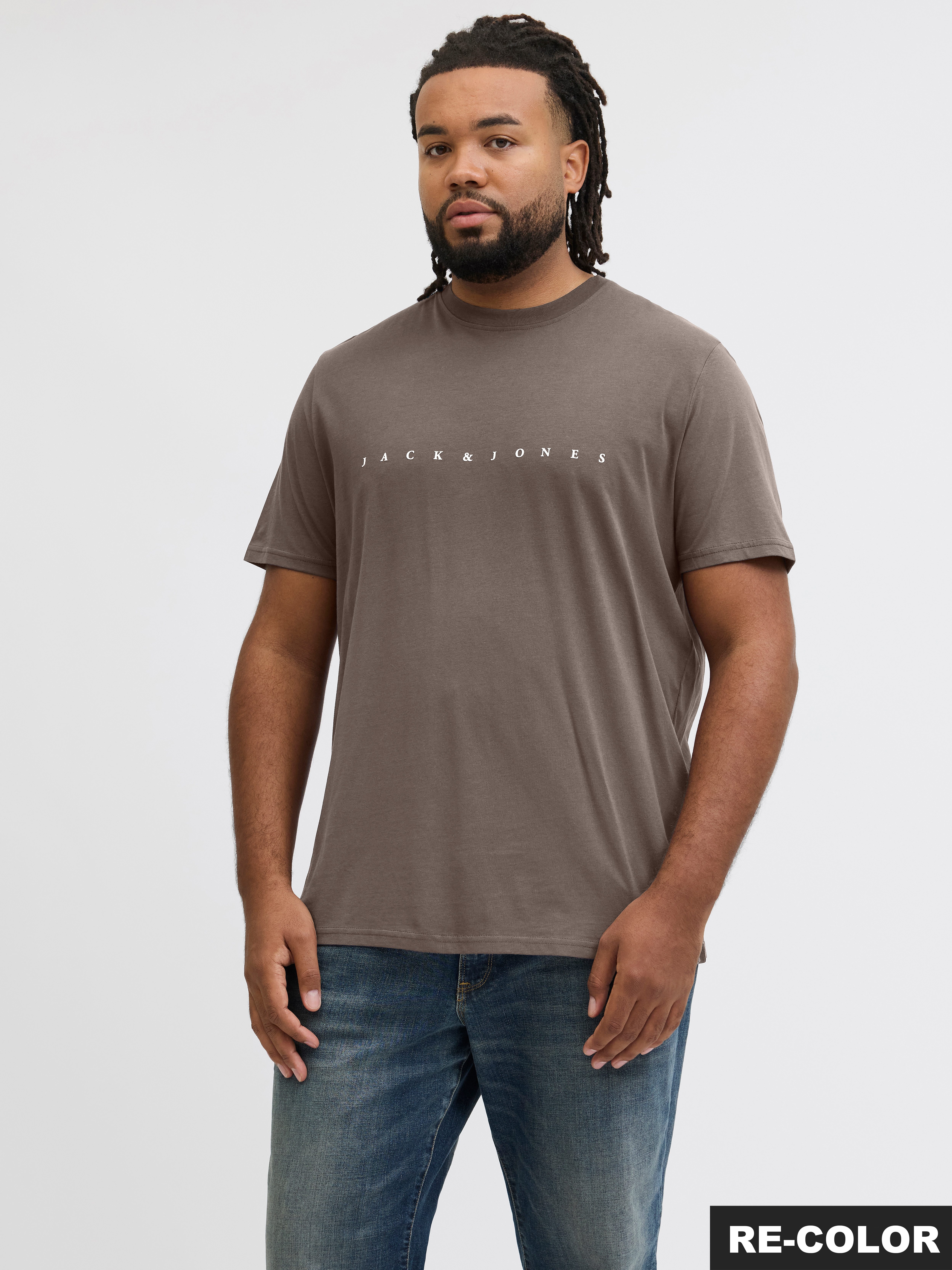 Jack & Jones PlusSize Rundhalsshirt JJESTAR JJ TEE SS NOOS PLS Baumwolle, r günstig online kaufen