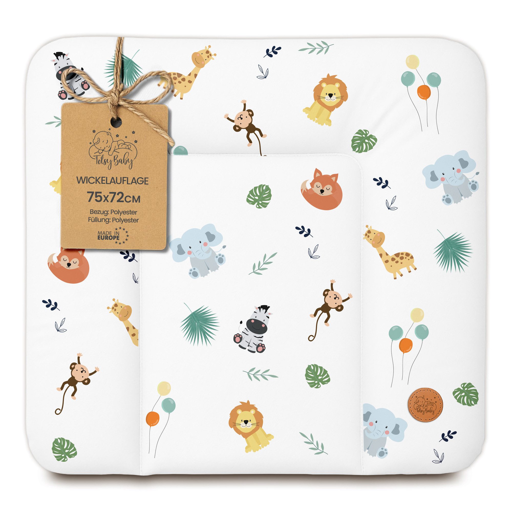 Totsy Baby Wickelauflage Wickelunterlage abwaschbar und wasserdicht - Wickelmatte zum Auflegen
