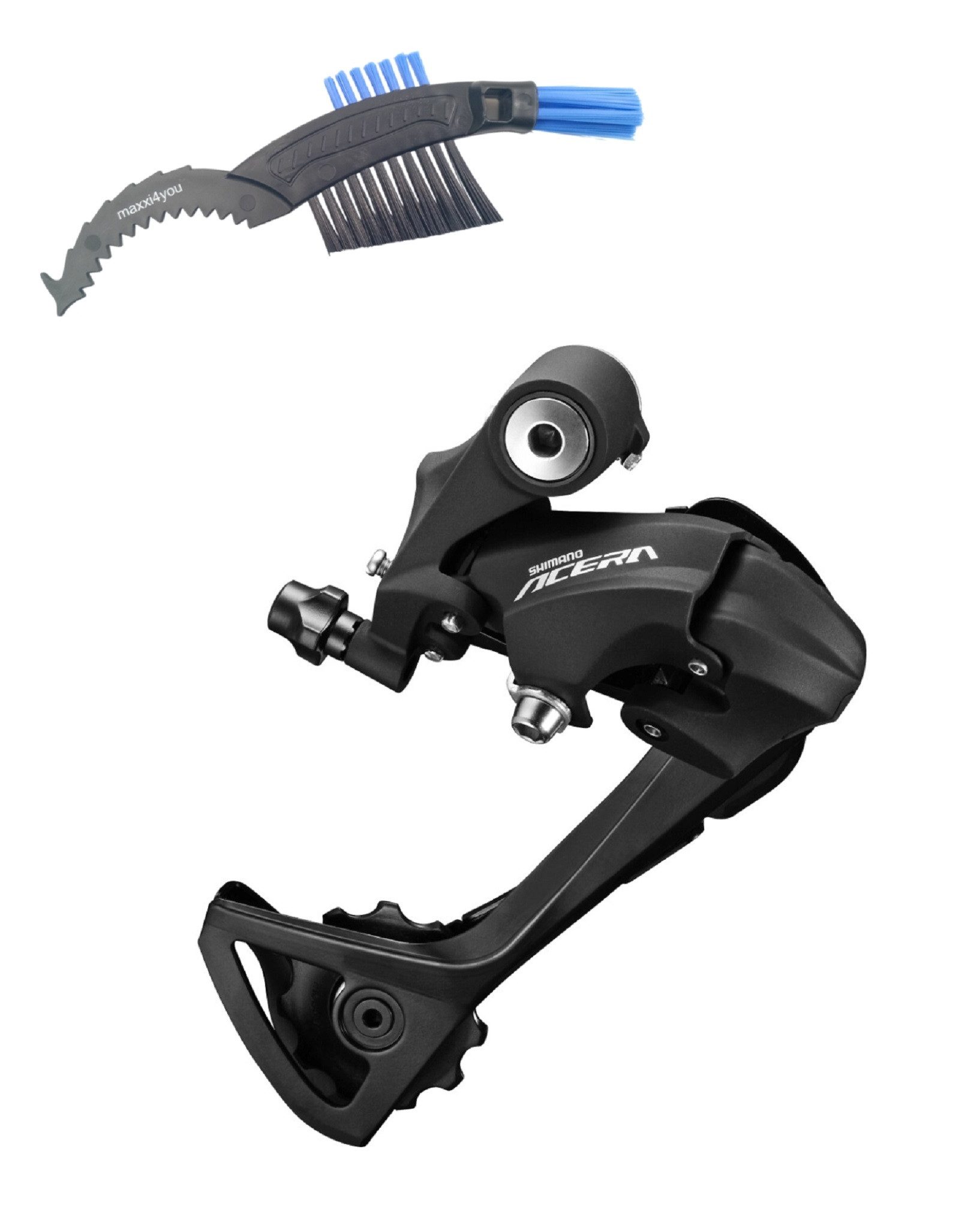 maxxi4you Schaltwerk Shimano ACERA RD-T3000 Schaltwerk 9-fach Direktmontage schwarz inkl KB