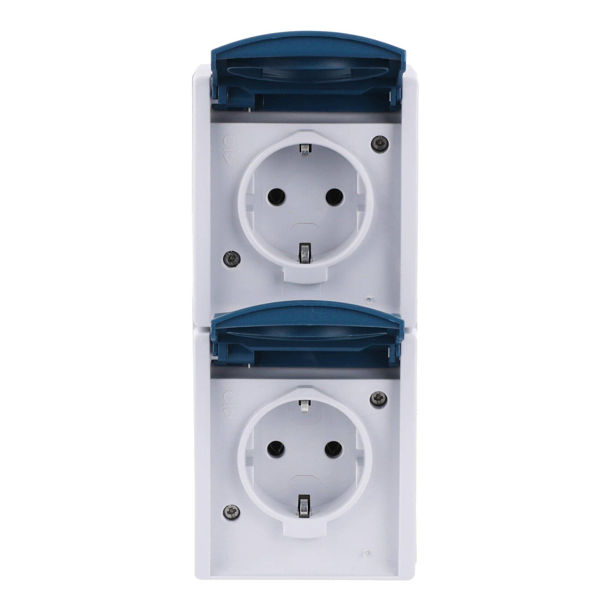 Busch-Jaeger Steckdose Busch-Jaeger Schuko-Steckdose 2f.gr/bgn senkrecht 20-02 EW-53