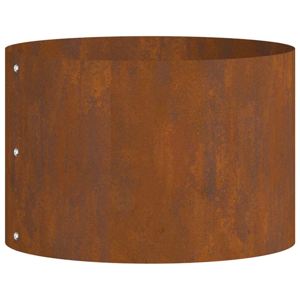 vidaXL Blumentopf Garten-Pflanzgefäß Braun 30 x 30 x 20 cm Wetterfeststahl günstig online kaufen