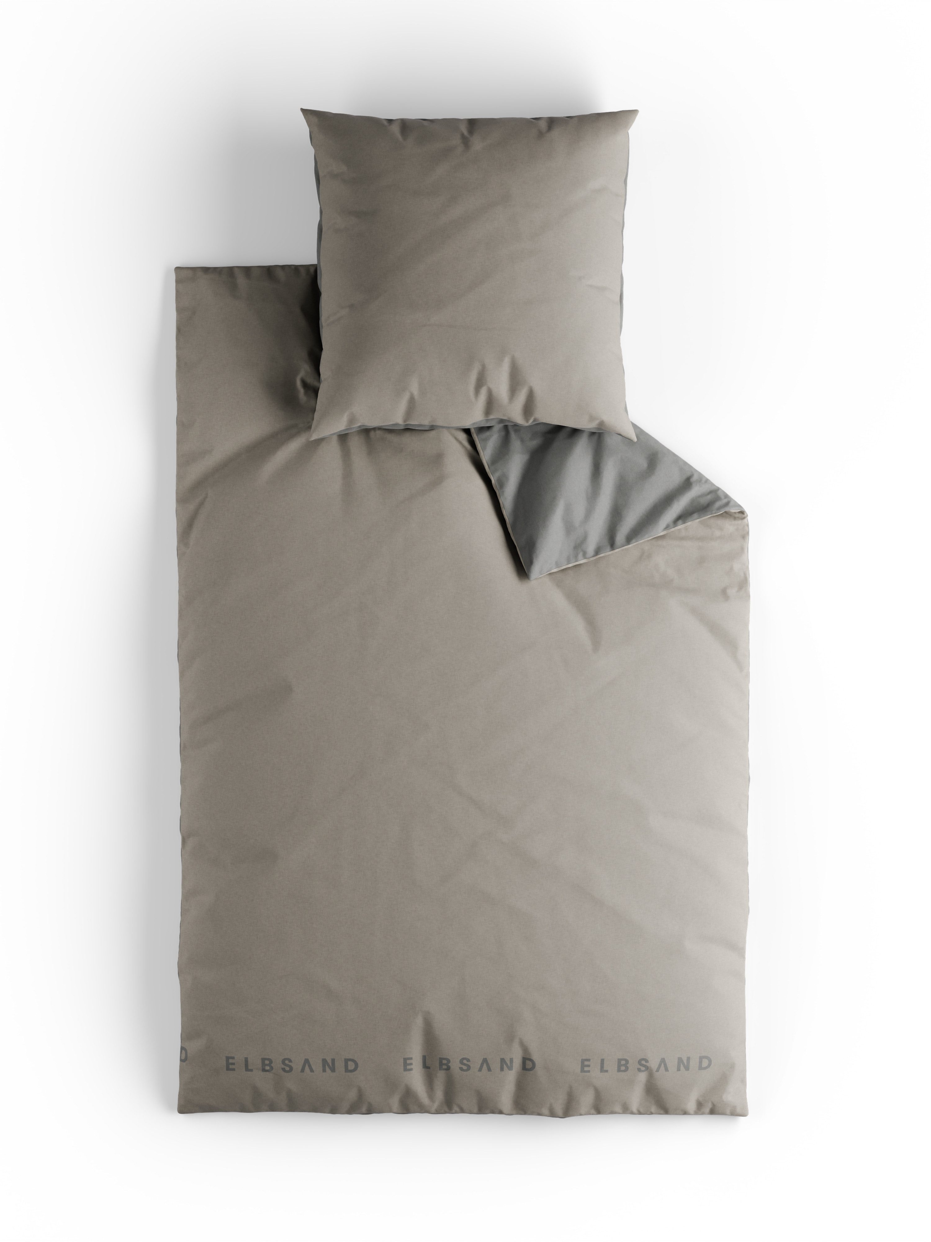 Elbsand Home Bettwäsche, 100% Baumwolle, Satin, 2 teilig
