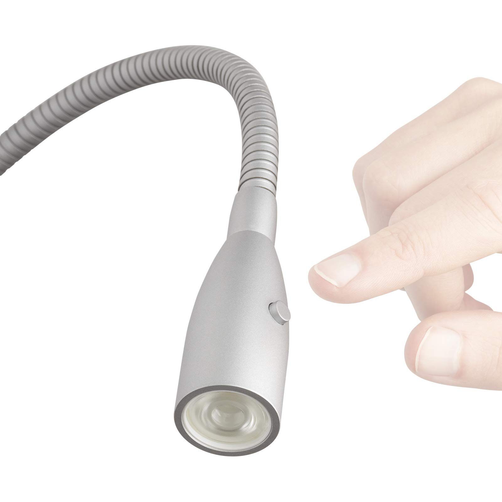 SO-TECH® LED Leselampe Leseleuchte URIEL 12 VDC / 1 W 3000 K chrom matt min günstig online kaufen