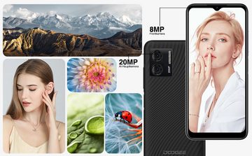 DOOGEE N50S Smartphone (6.5 Zoll, 4 GB Speicherplatz, 6.52" HD, 9GB+128GB, 20MP+8MP, Android 13.0, 4200mAh Große Batterie)