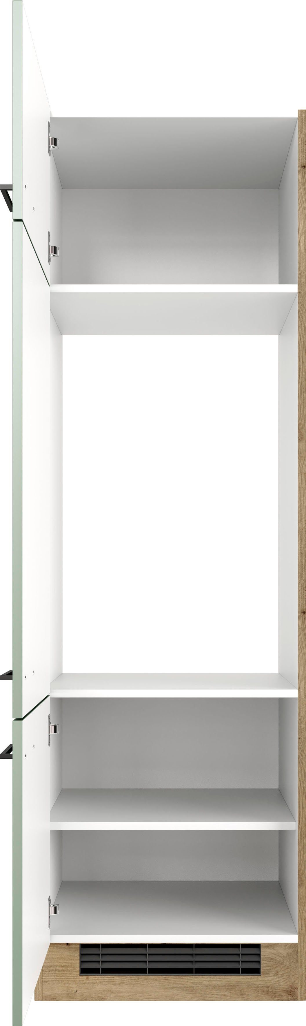 Flex-Well Kühlumbauschrank Cara (1-St) (B x H x T) 60 x 200 x 57 cm, mit zusätzlichem Stauraum