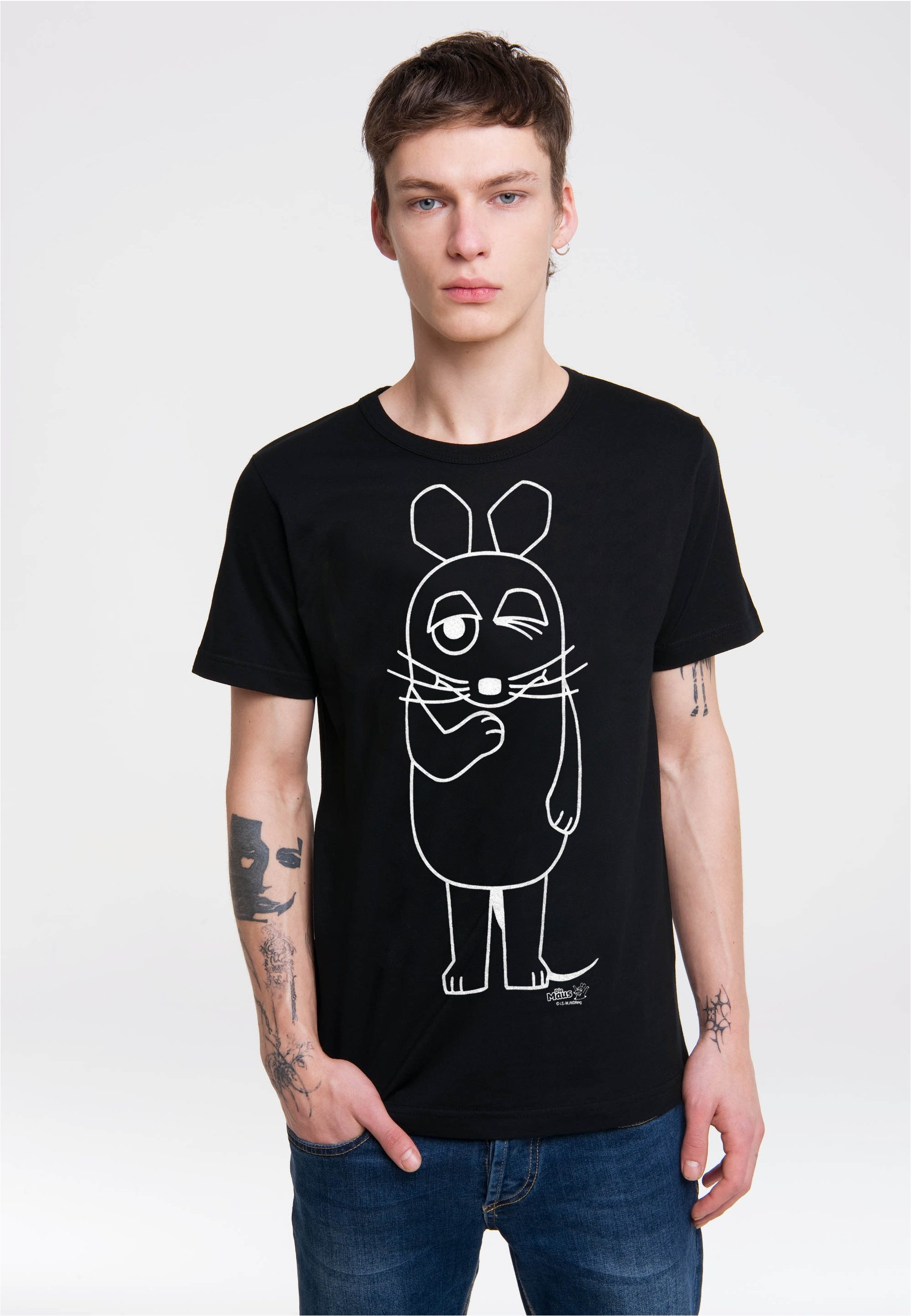 T-Shirt Maus - Outline