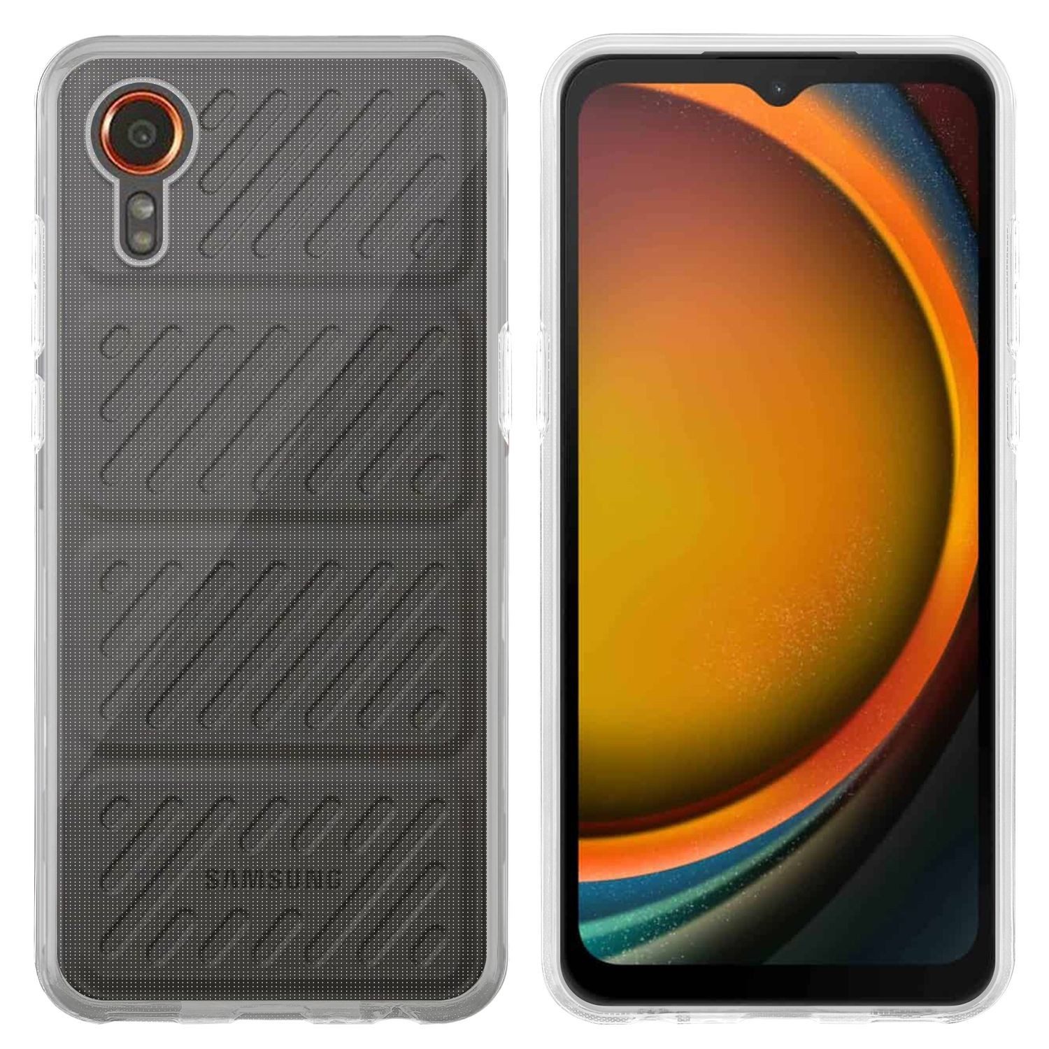 Cadorabo Handyhülle für Samsung Xcover 7 Hülle Samsung Xcover 7, Hülle TPU Silikon Handy Schutzhülle Slim Transparent Case Cover