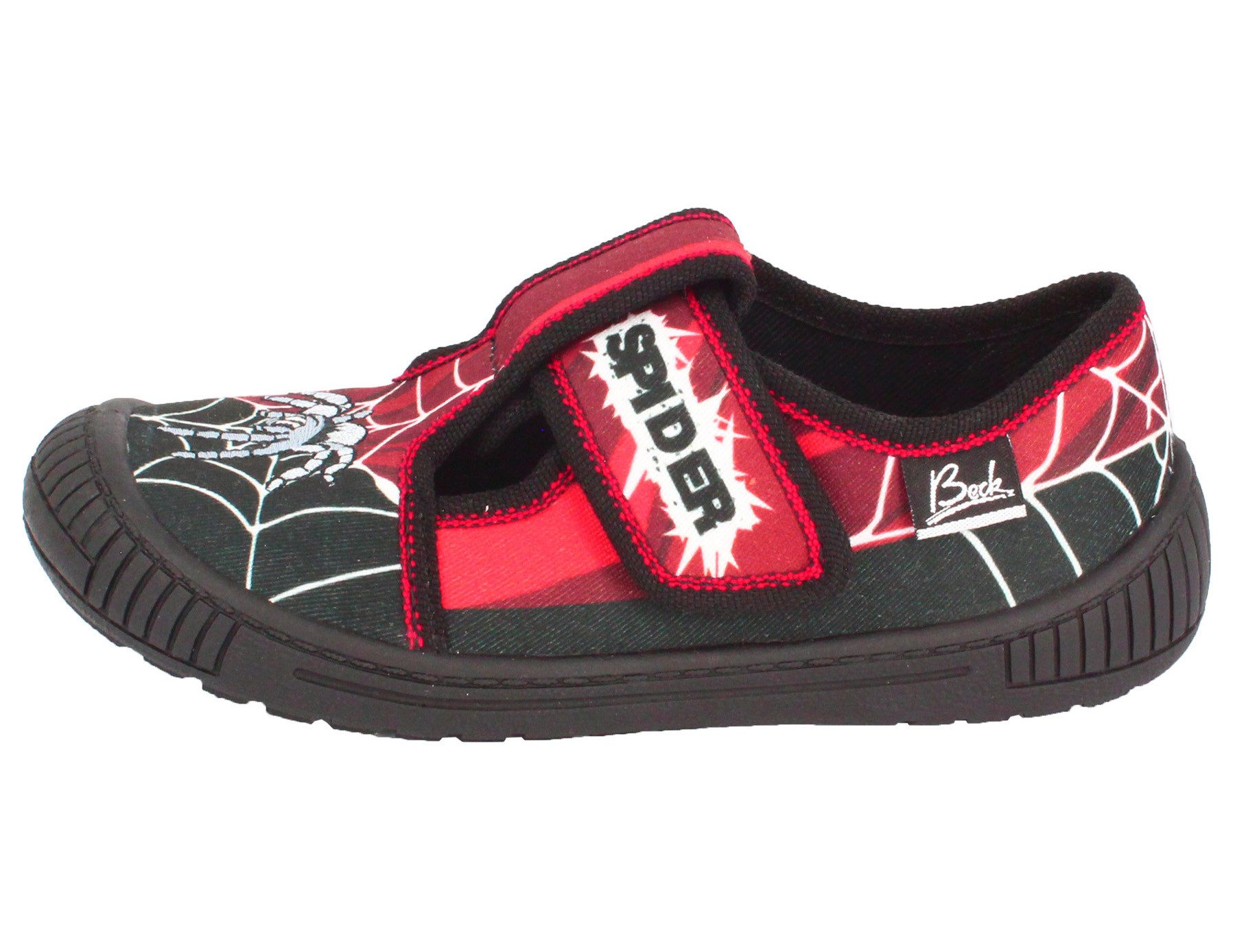 Beck Hausschuh Spider Hausschuh mit herausnehmbarer Leder-Decksohle