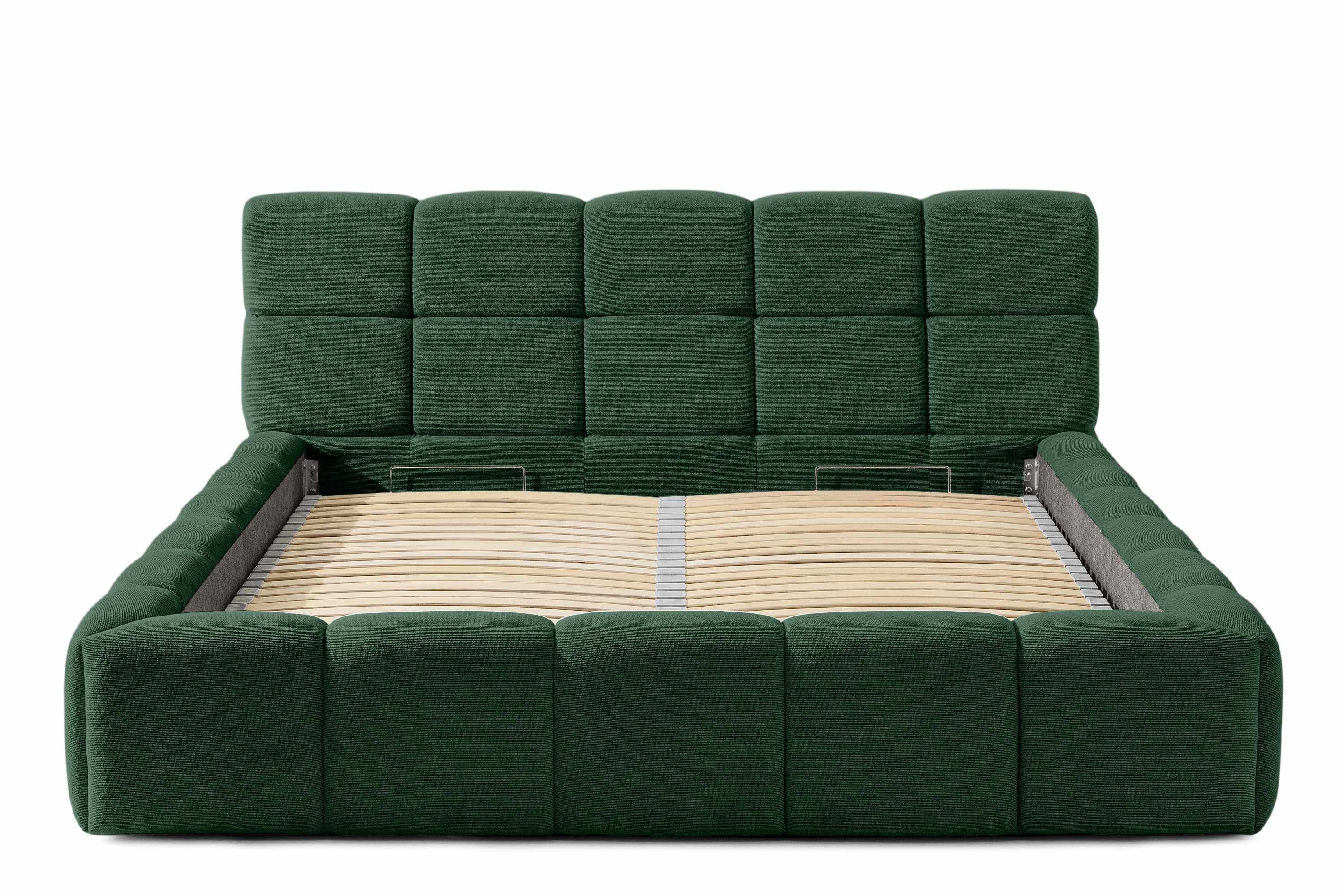 KONSIMO® Polsterbett Doppelbett AERI mit Stauraum, günstig online kaufen