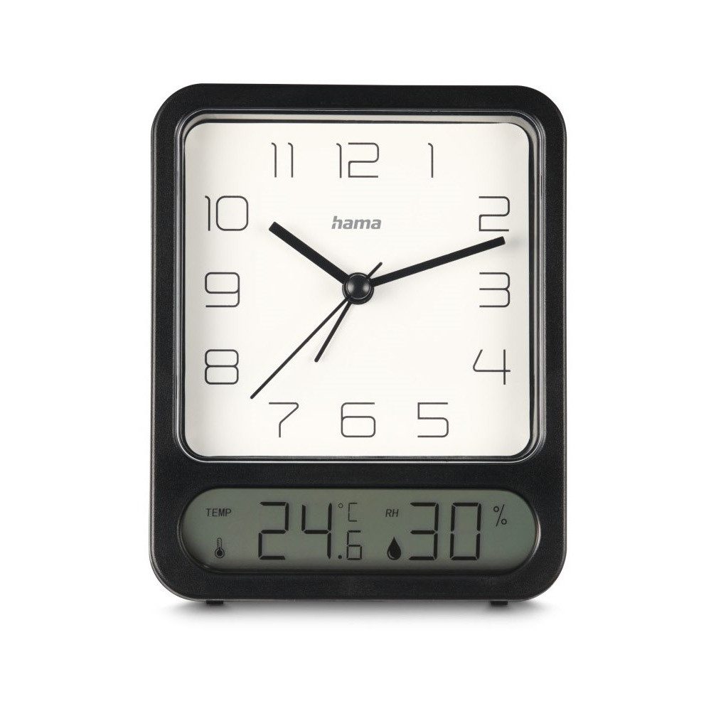 Hama Wecker Hama Pag Wanduhr mit Temperatur- und Luftfeuchtigkeit.