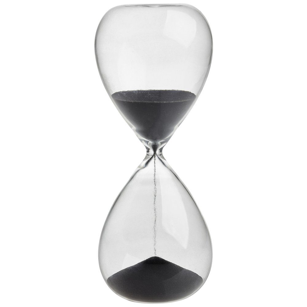 Eieruhr TFA Dostmann Sanduhr Transparent, Anthrazit analog