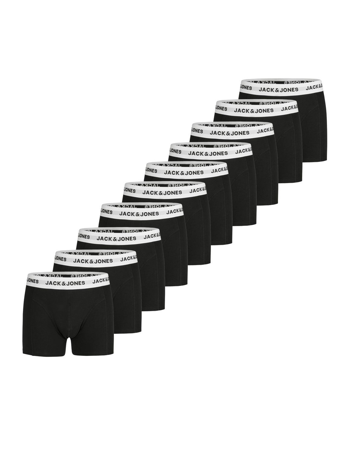 Jack & Jones Boxershorts Herren Retroshorts 10er Pack JACANTON Regular Fit (Vorteilspack, 10-St) Unterhosen mit Stretch