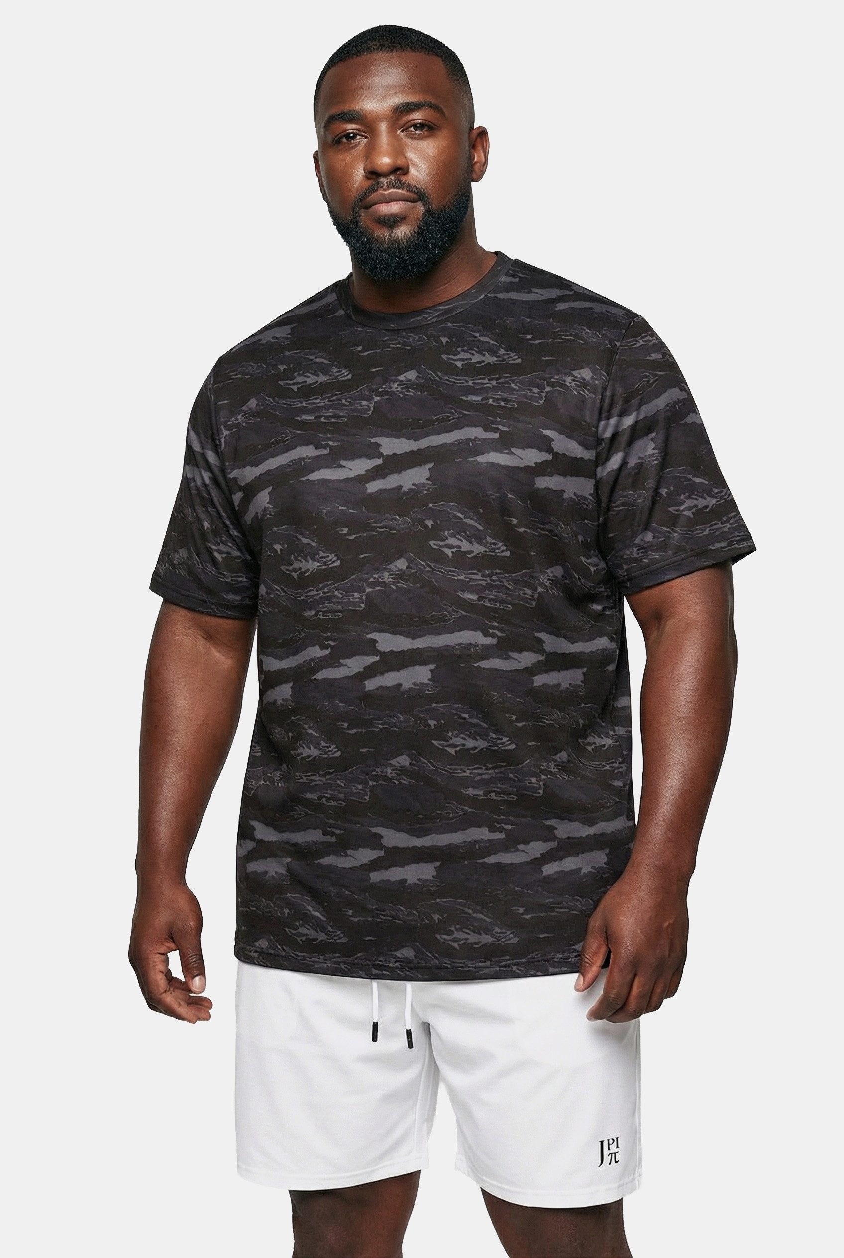 JP1880 T-Shirt Funktions-Shirt Tennis Halbarm grafischer Print