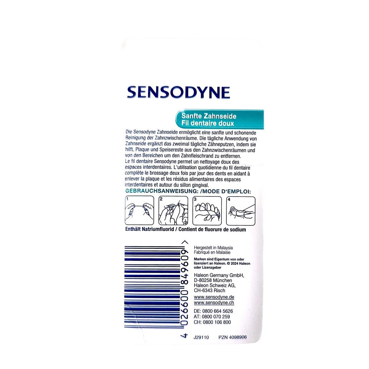 SENSODYNE Zahnseide 3x Sensodyne Zahnseide extra sanft - 3x 50m, (0-St)