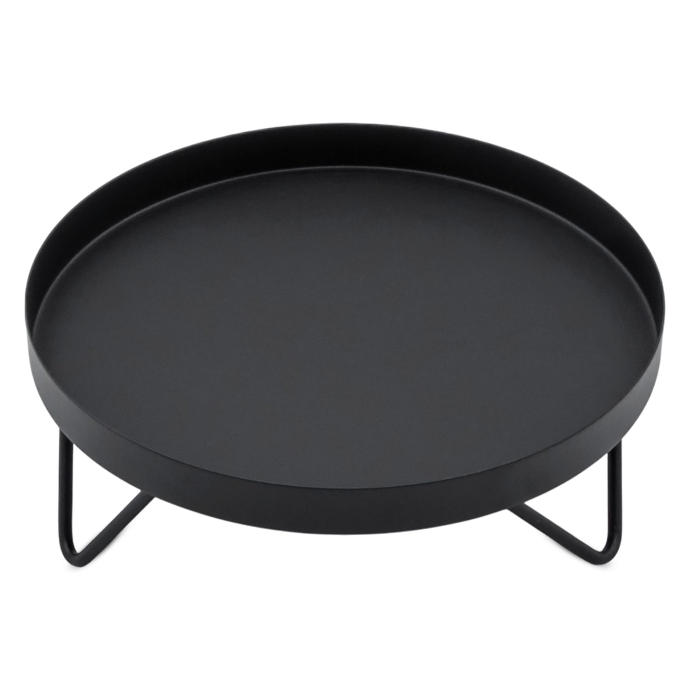 Spetebo Blumenhocker Blumenständer Metall schwarz rund - Ø 22 cm (Anzahl, 1 St., Stück), Stabiler Stand – Bild 4 von 5