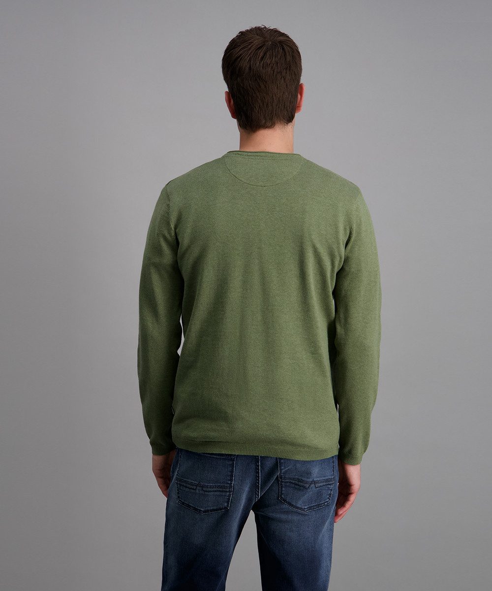 Pioneer Authentic Jeans Rundhalspullover mit Rollkante