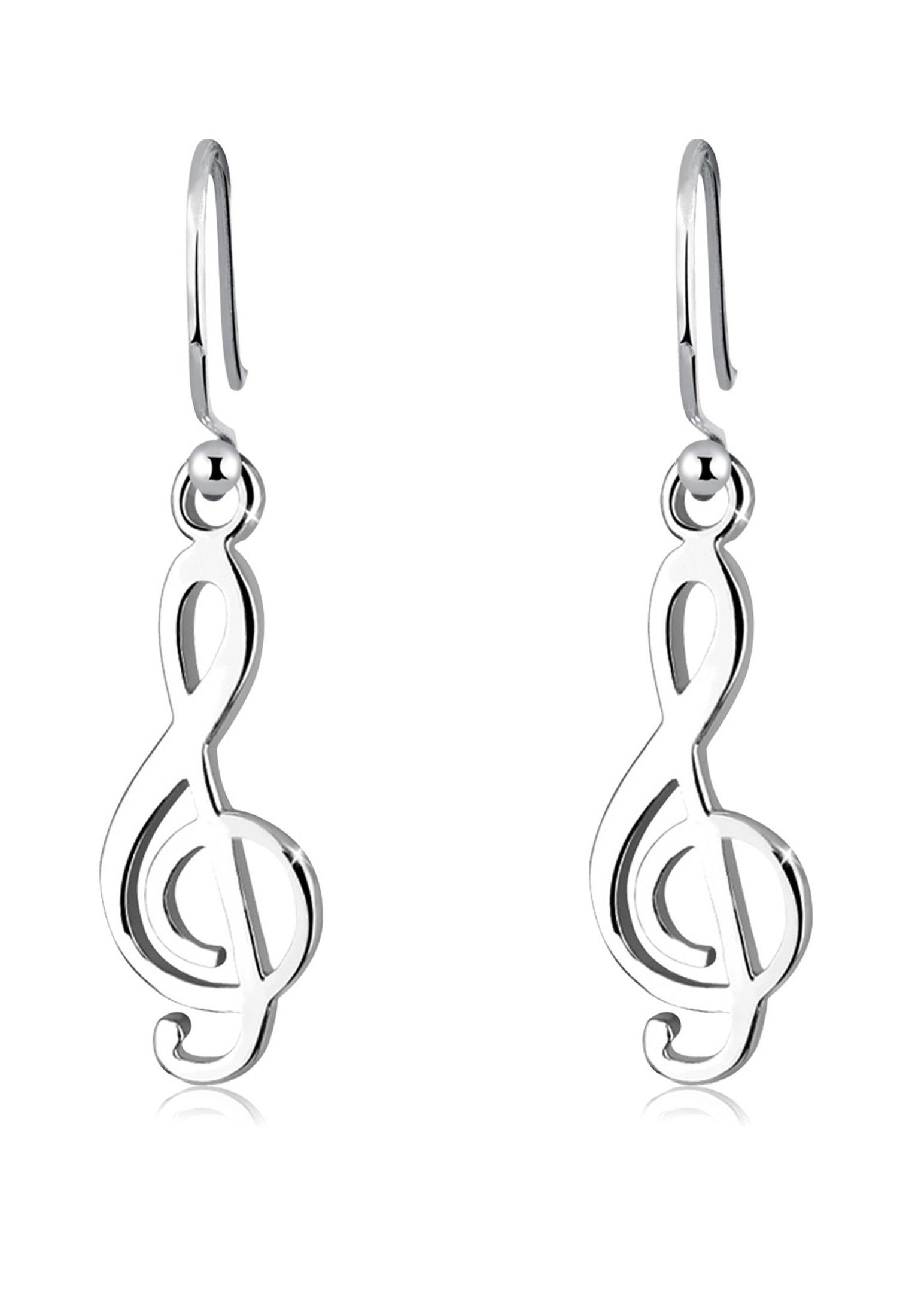 Elli Paar Ohrhänger Notenschlüssel Musik Melodie Note 925 Silber, Notenschl günstig online kaufen