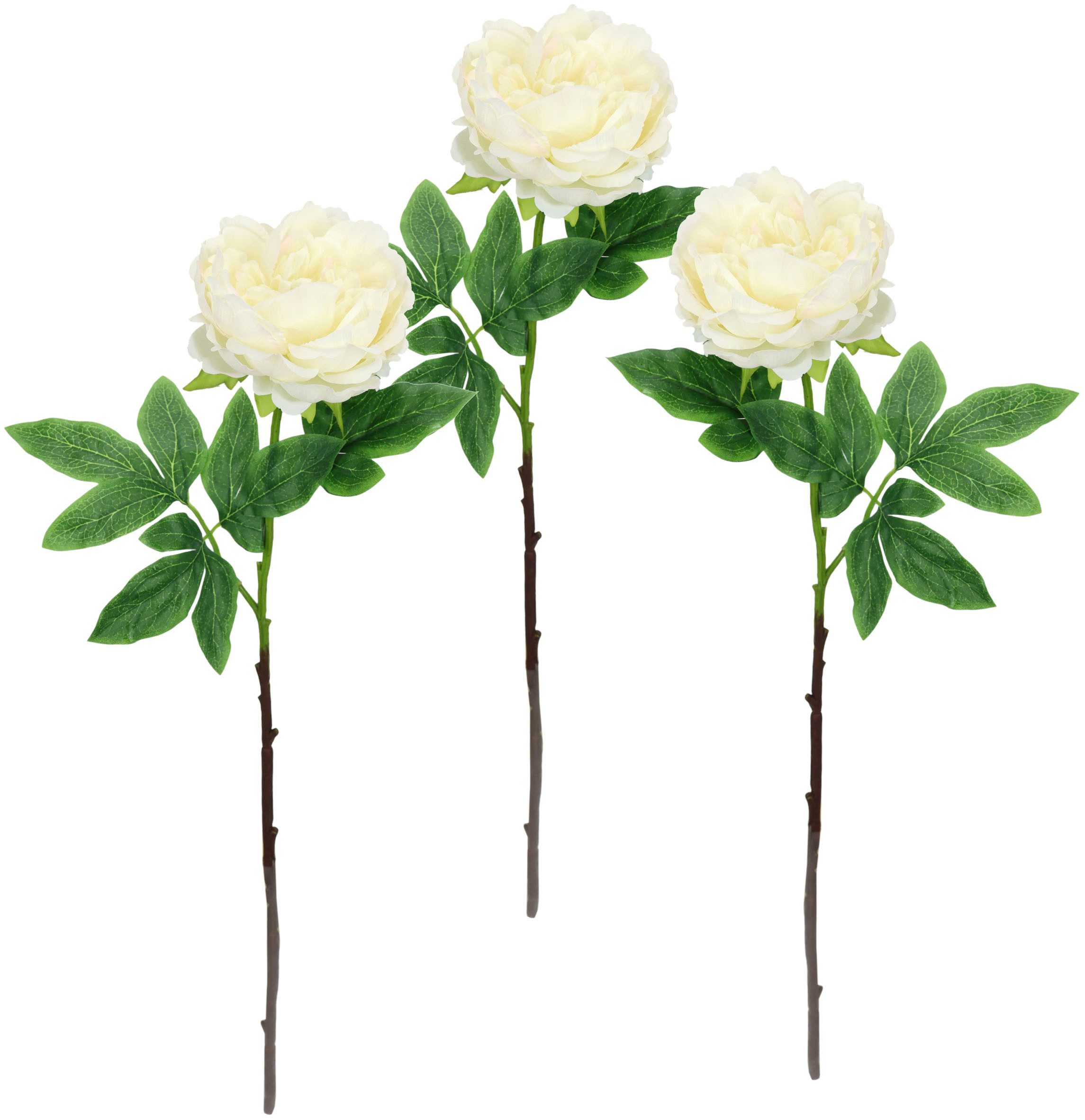 Kunstblume Päonie Bauernrose