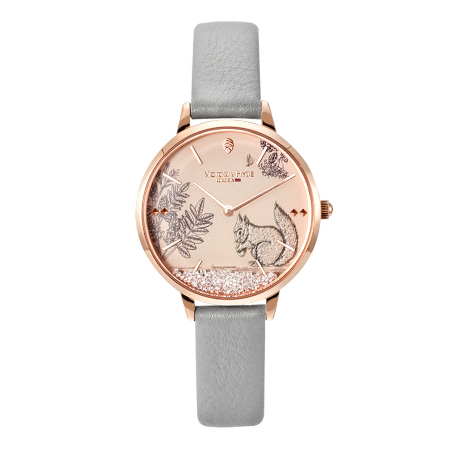 Victoria Hyde Quarzuhr Armbanduhr Damenuhr, 32mm, Analog Quarz Lederband Armbandalog Quarz Lederarmband, (1-tlg., Kein Set)