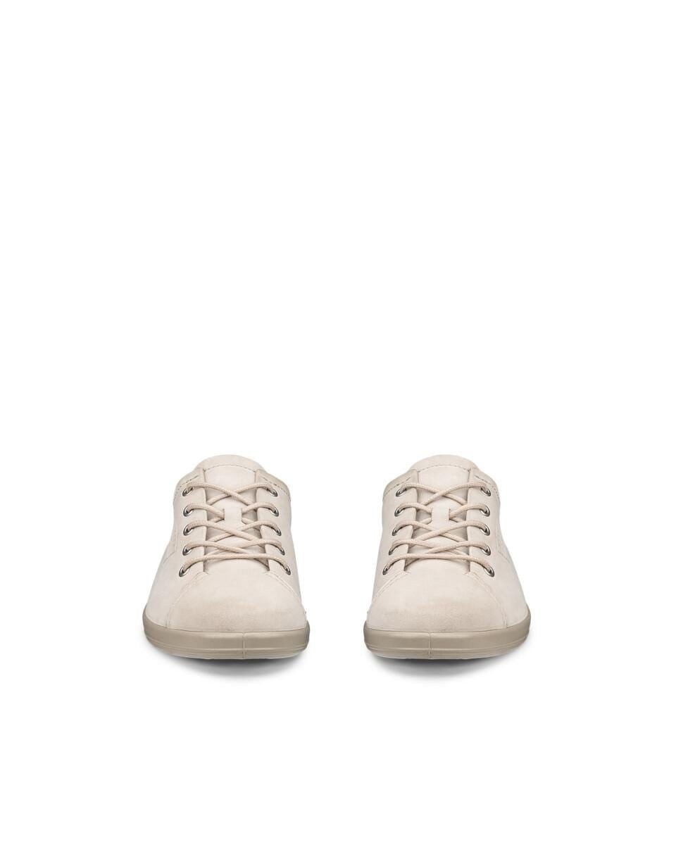 Ecco Soft 2.0 Tie (leichte und flexible Sohle) hellgrau Damen Sneaker – Bild 3 von 5