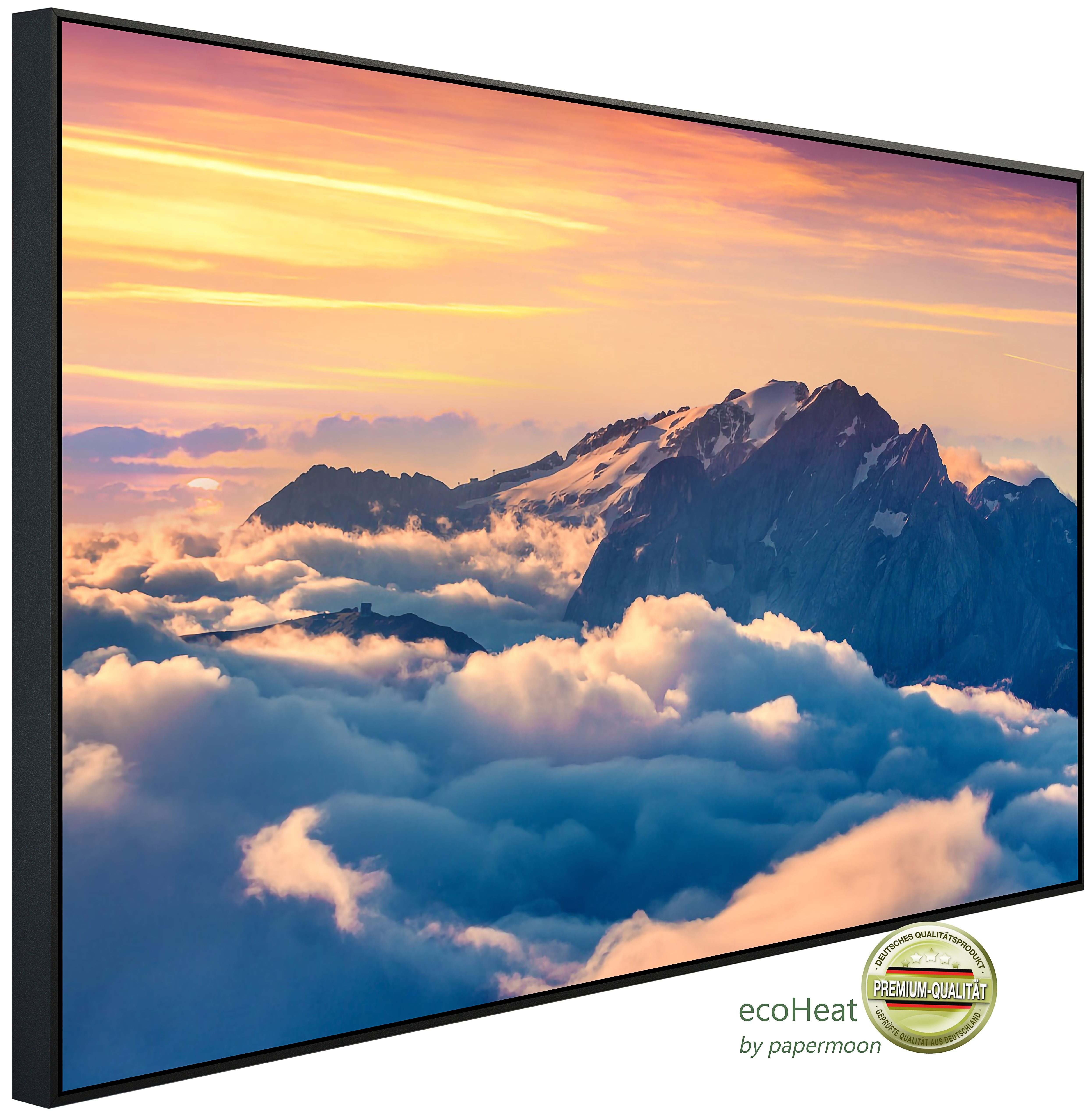 Papermoon Infrarotheizung INFRAROT-BILD-HEIZUNG, Wolkenmeer, TÜV-Rheinland/GS zertifiziert, angenehme Strahlungswärme