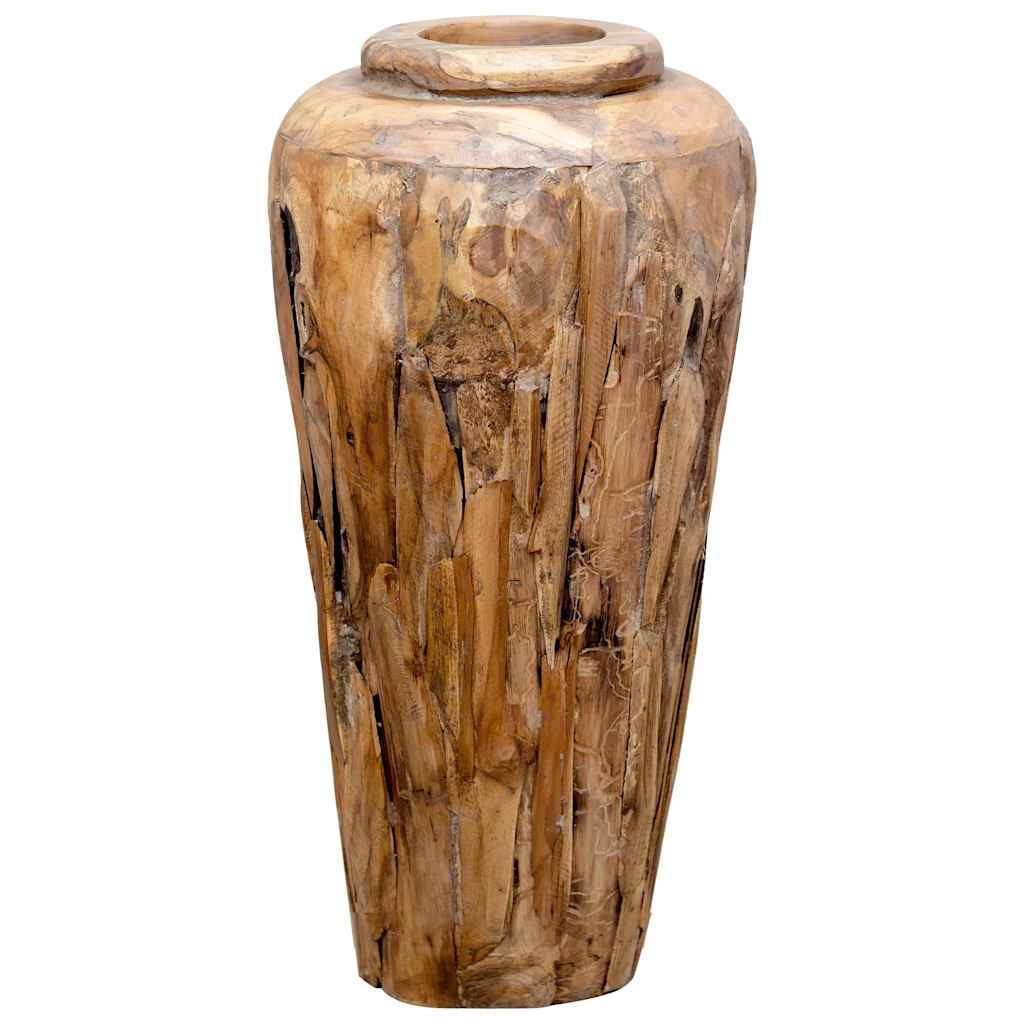 vidaXL Dekovase Deko-Vase 40 x 80 cm Massivholz