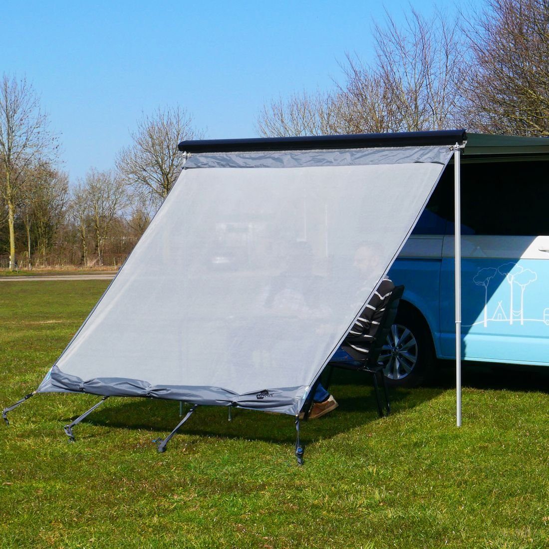 yourGEAR Vorzelt yourGEAR Campingbus Sun + Rain Blocker 2,4 x 2 m - für Bulli Markise, Personen: 0