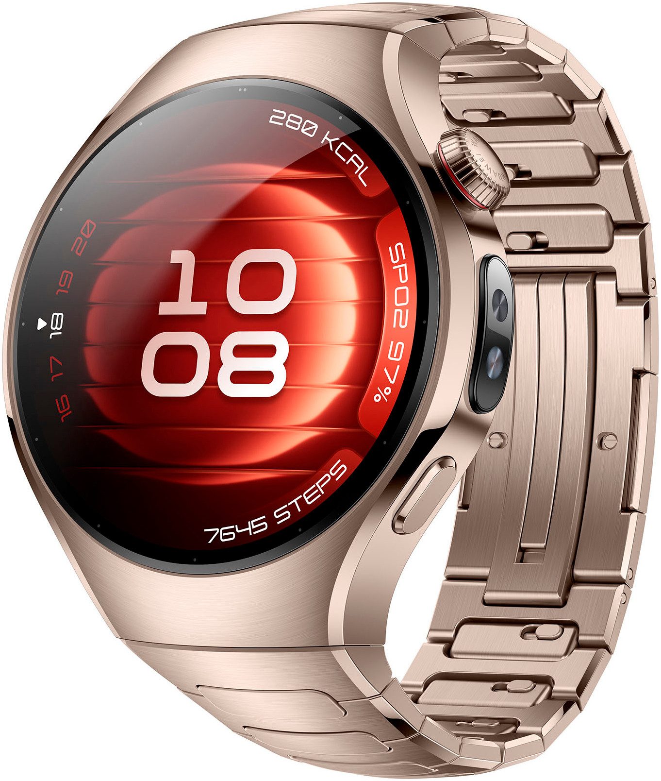 Huawei WATCH 5 42mm Smartwatch (3,5 cm/1,38 Zoll, Harmony OS), X-TAP, Health Glance, 904L Edelstahl, Kompatibel mit iOS & Android