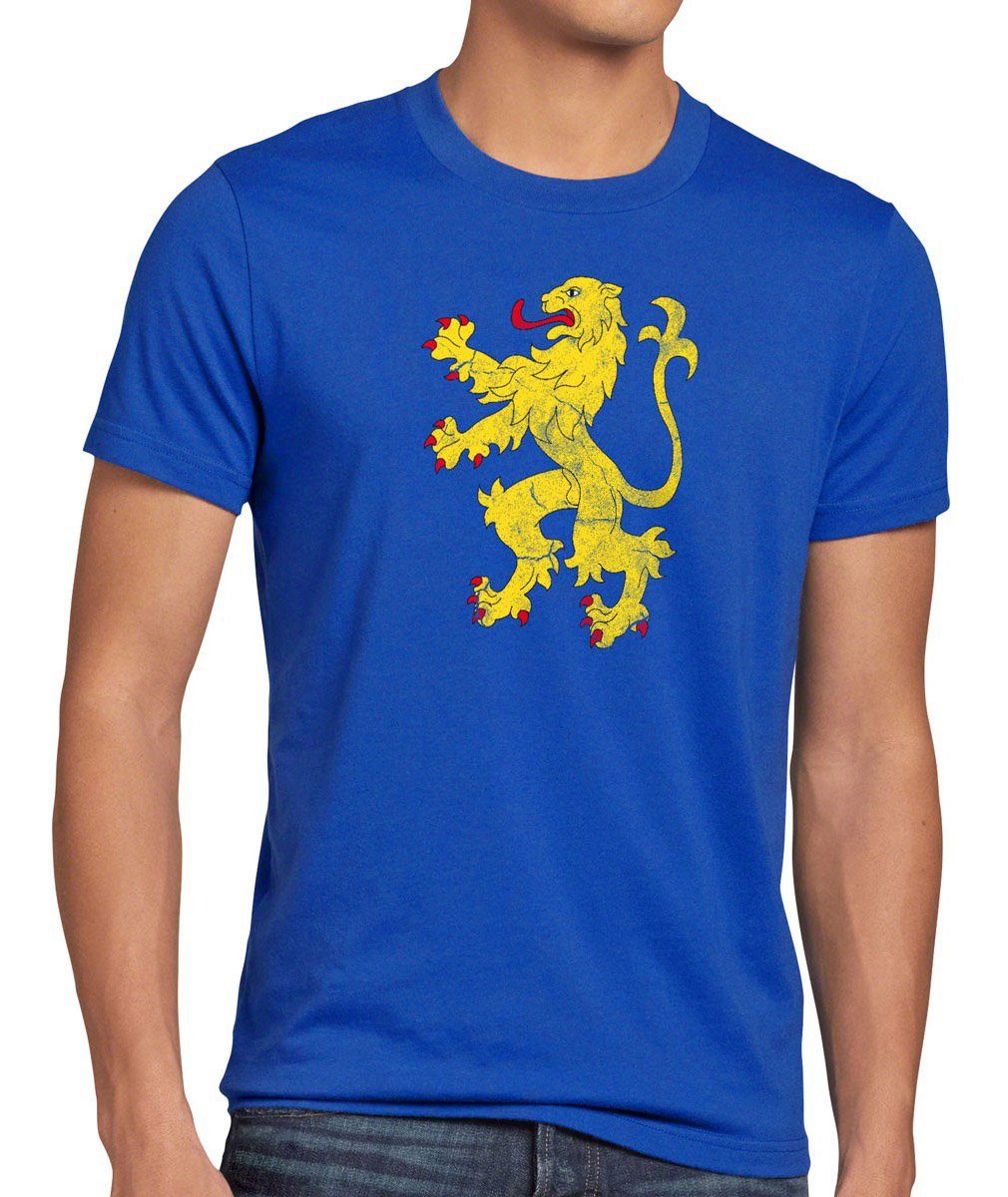 Flag Theory Print-Shirt Flagge löwe bayern Sheldon Apartment Cooper big style3 Bang Herren T-Shirt