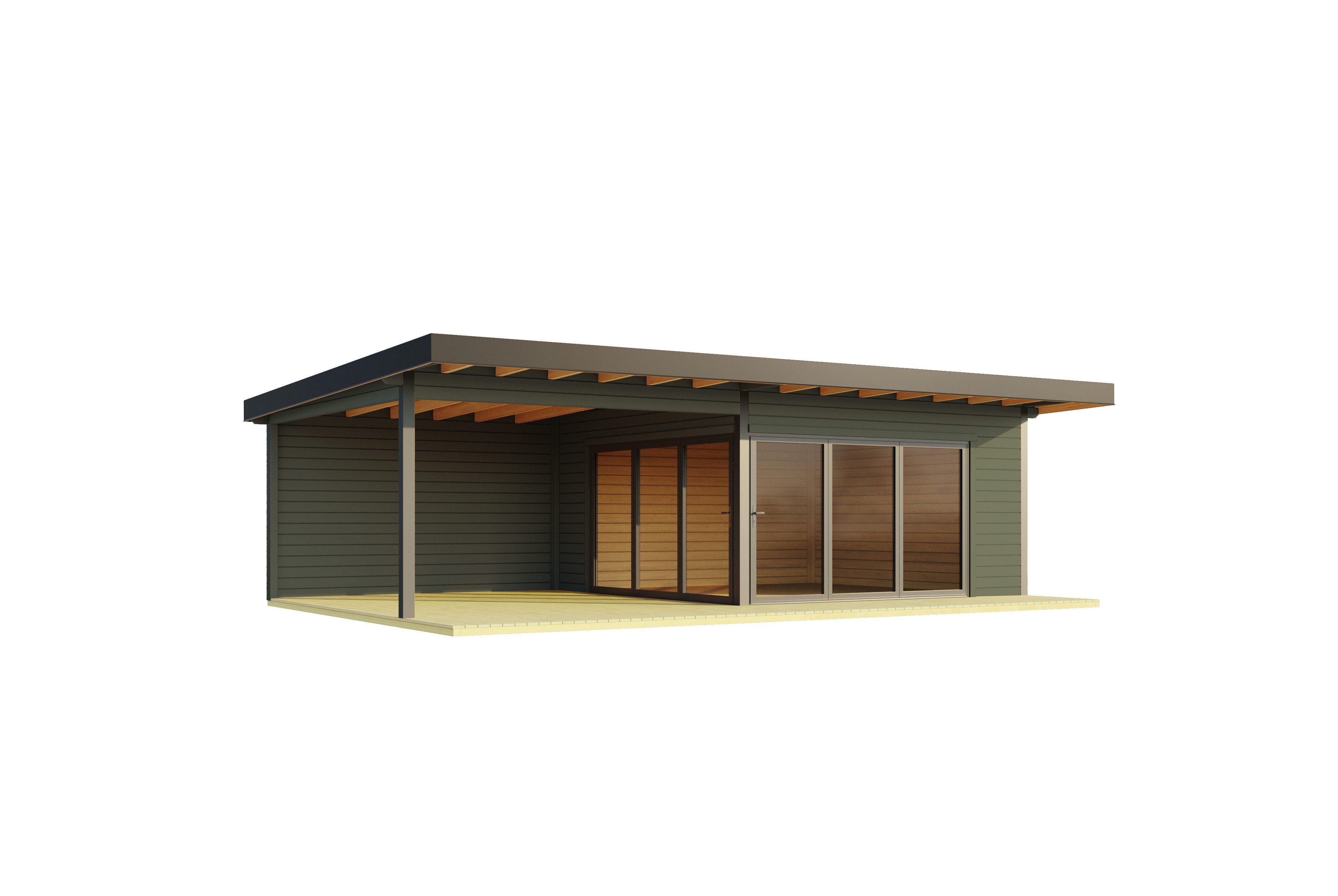 Nordic Holz Gartenhaus DOMEO 10, BxT: 890x590 cm