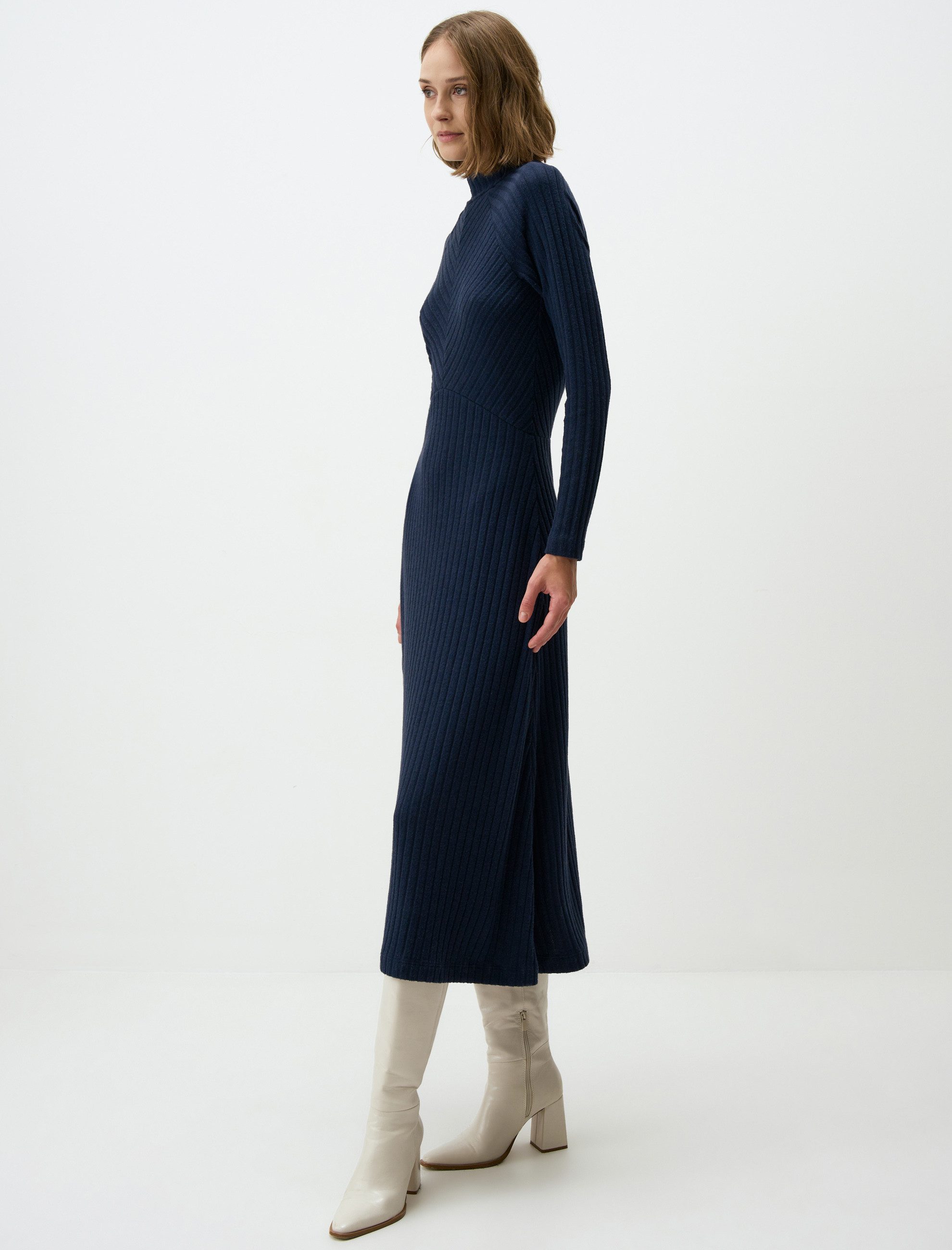 Jimmy Key Relaxhose Langes Rollkragenkleid Mit günstig online kaufen
