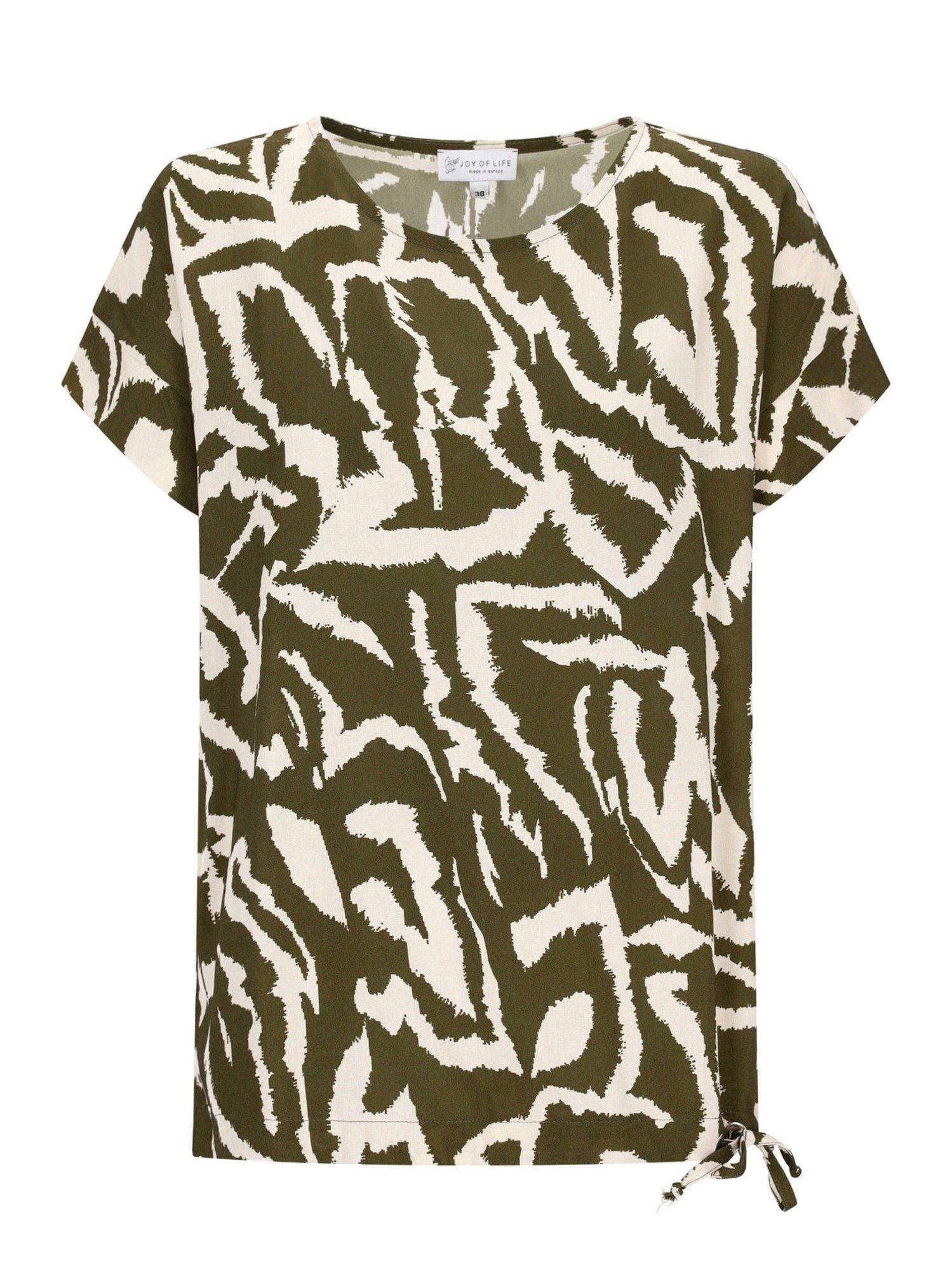 Hajo Blusentop Shirtbluse abstrakter Animalprint