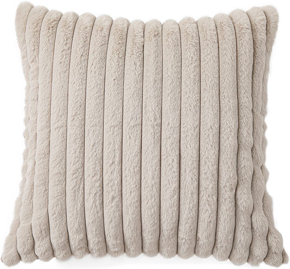 OTTO home Kissenbezug Milara Premium, (2 Stück), flauschige Kissenhülle, unifarben, sehr weich, hochwertig 350g/m²