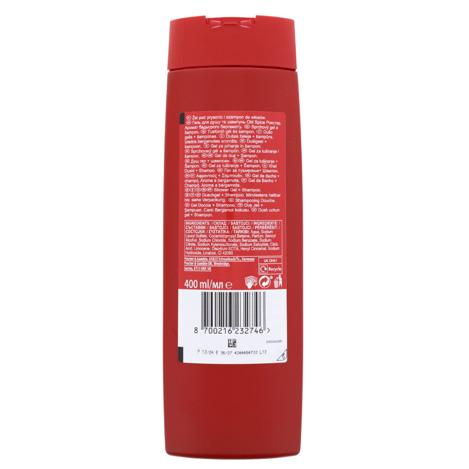Old Spice Duschgel 2 x Old Spice Rockstar Tomorrowland 3in1 Duschgel 400ml je Maskulin