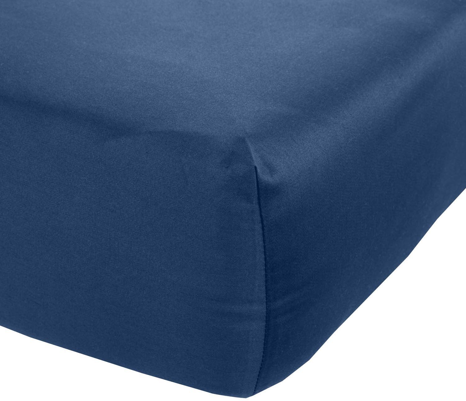 BETTWAESCHE-MIT-STIL Spannbettlaken Mako Satin Spannbettlaken, Topper günstig online kaufen