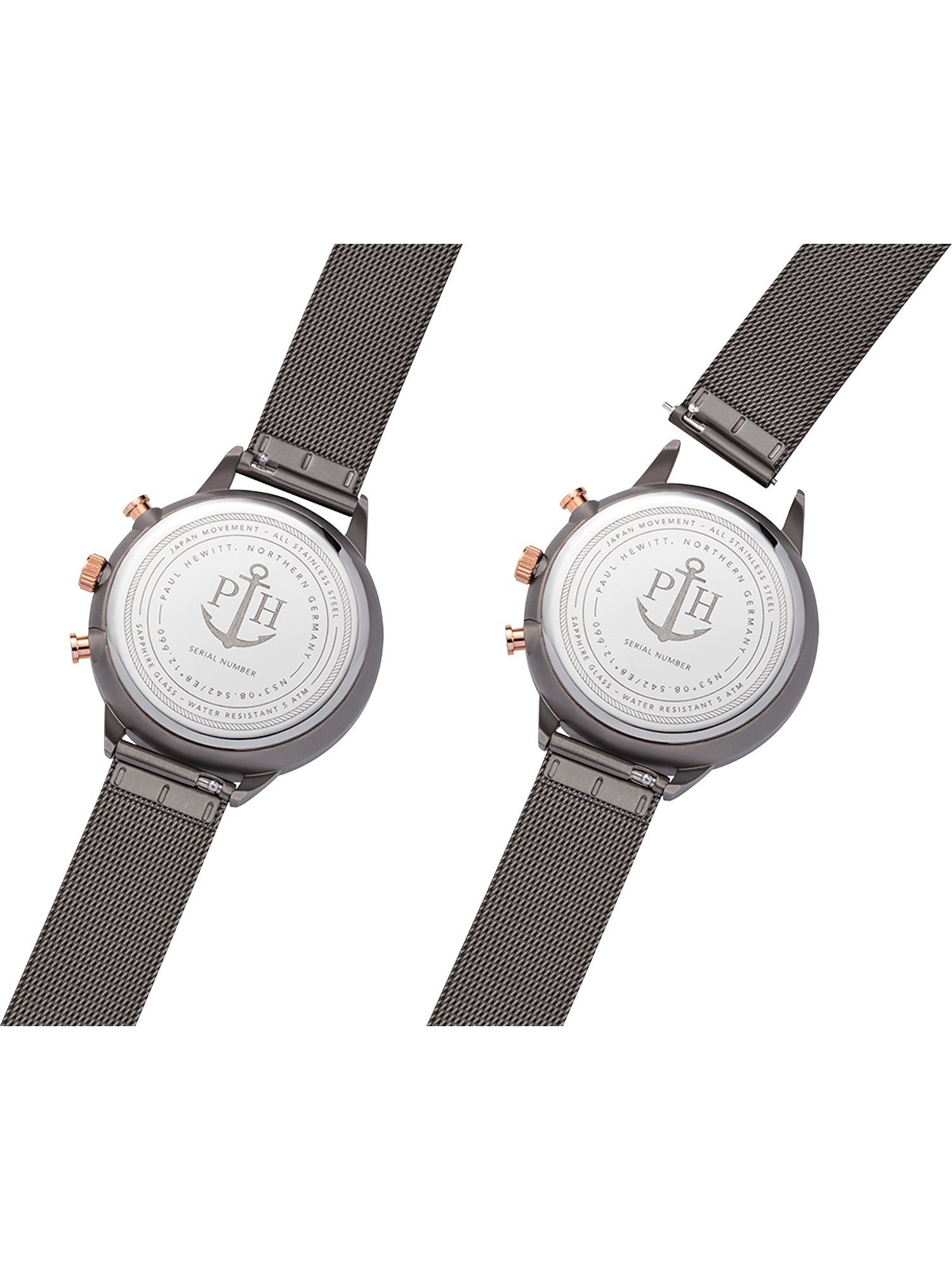 PAUL HEWITT Chronograph Paul Hewitt Damen-Uhren Analog Quarz