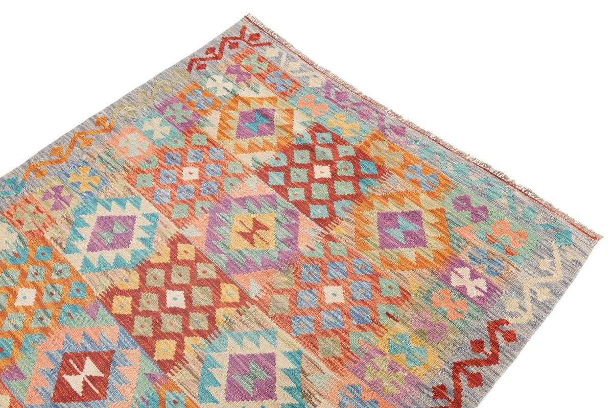 Orientteppich Kelim Afghan 125x180 mm Handgewebter Nain Orientteppich, 3 Höhe: rechteckig, Trading