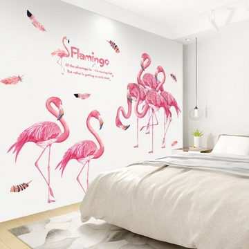 Dedom Aufkleber Wandaufkleber,Flamingo dekorative Malerei,Dekorative Aufkleber, (1tlg)