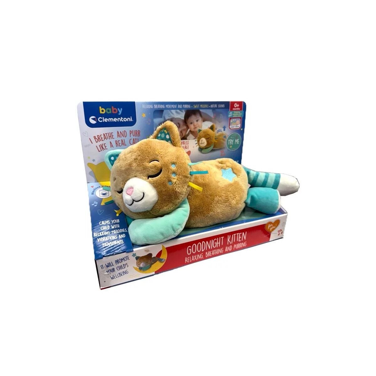 Clementoni® Lernspielzeug Katze Brown Schnurrende Katze Interaktives Plüschtier