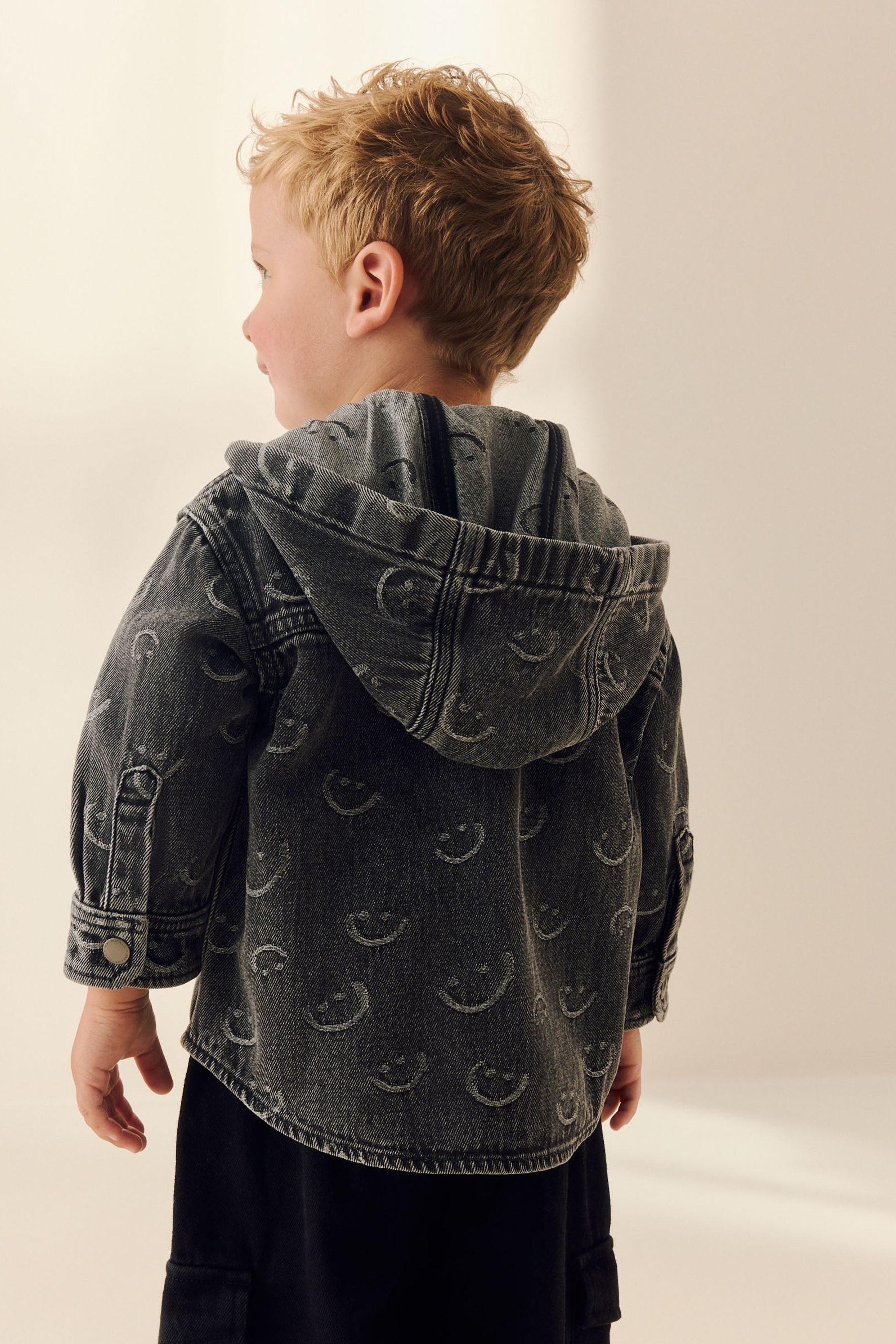 Next Jeanshemd Denim-Kapuzenhemdjacke (1-tlg) günstig online kaufen